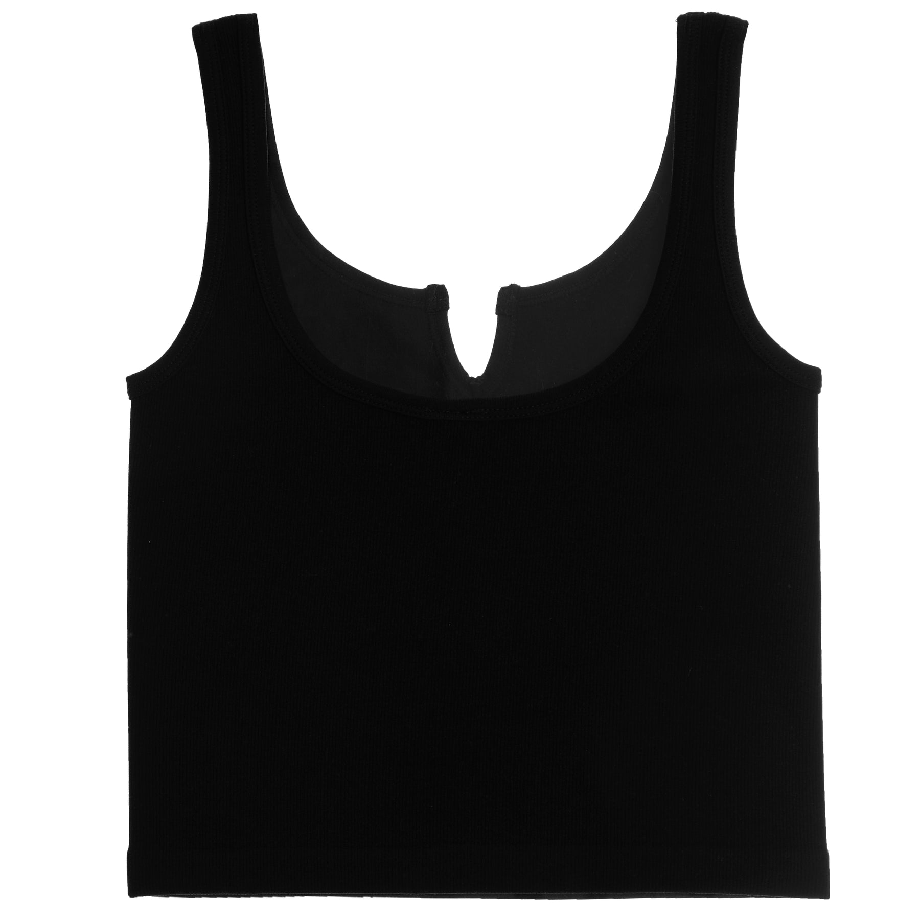 Ribbed Notch Neck Tank