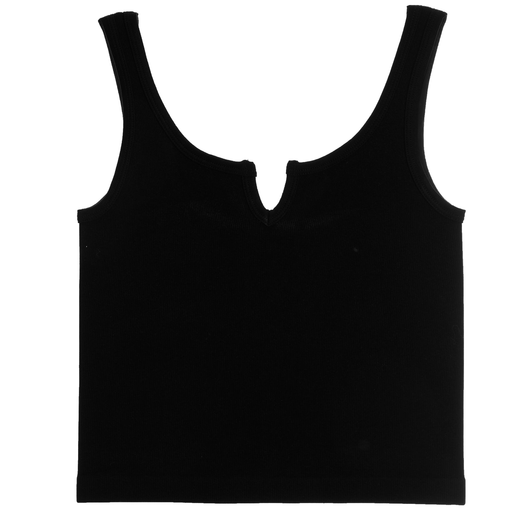 Ribbed Notch Neck Tank