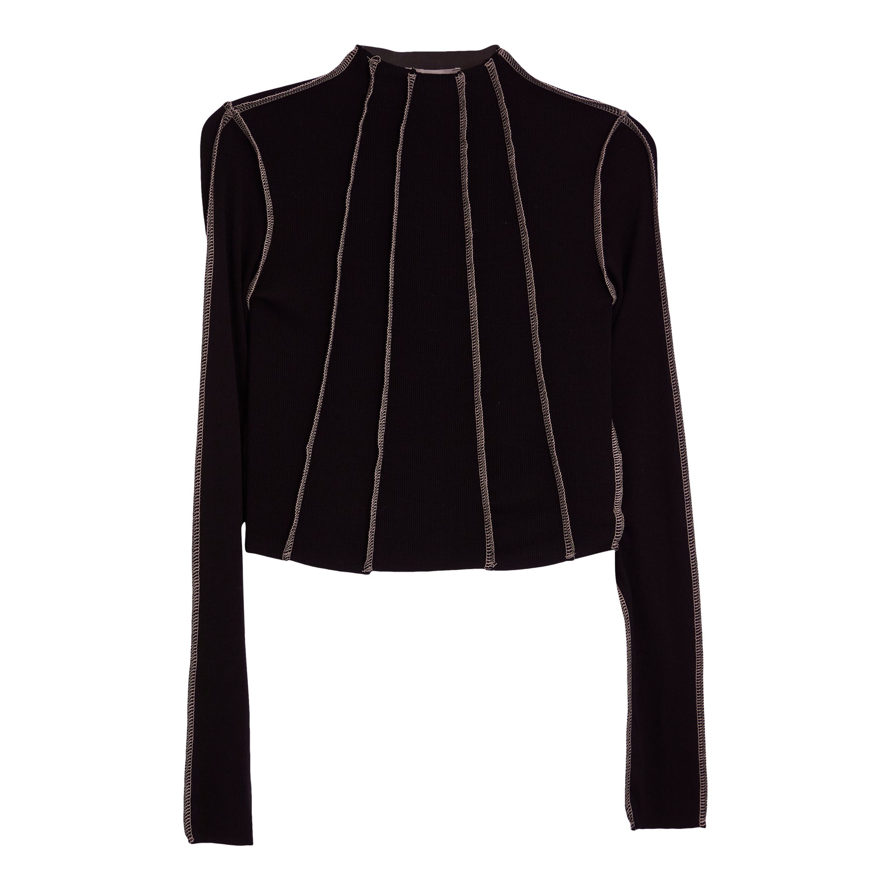 Merrow Edge Mock Neck Top