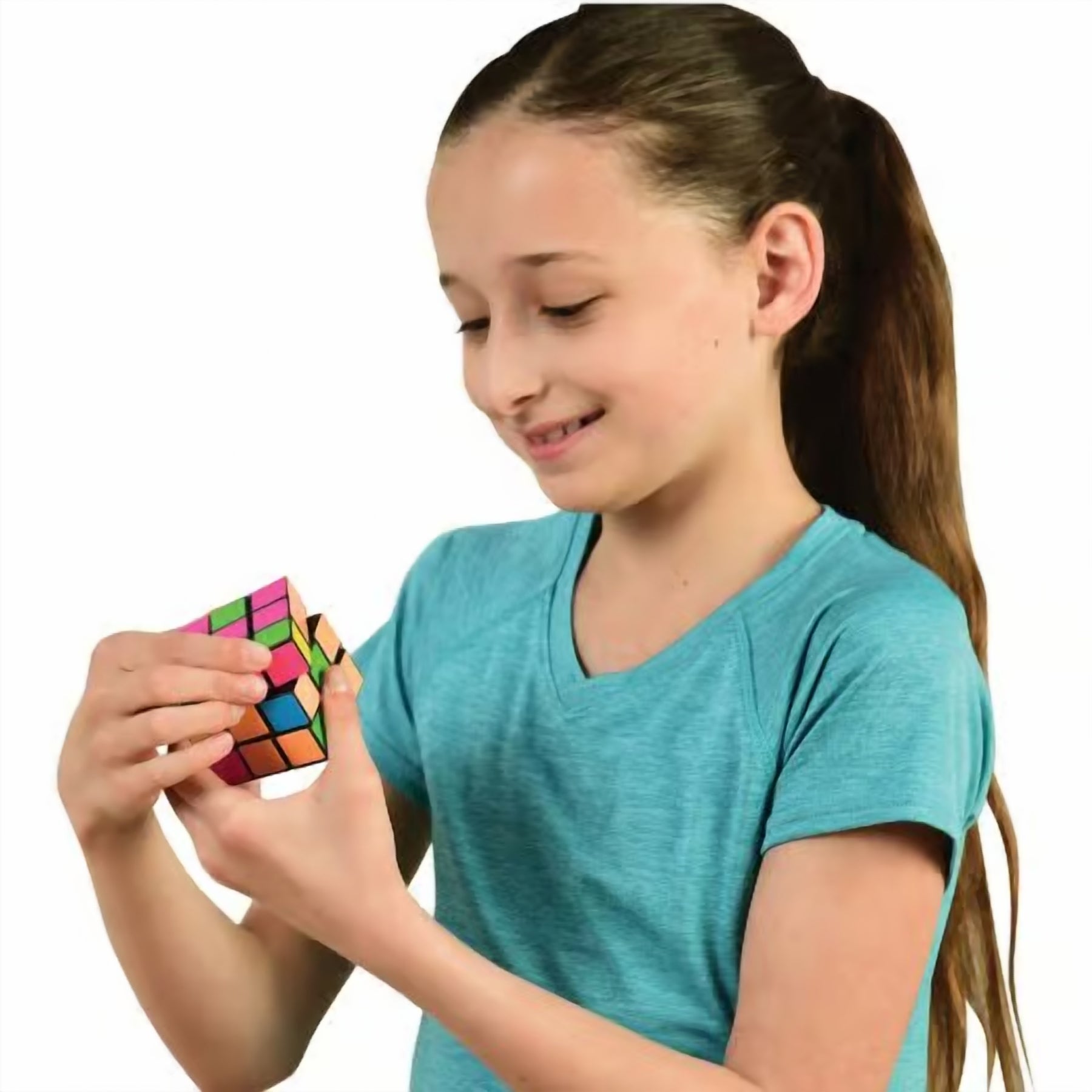 Neon Puzzle Cubes