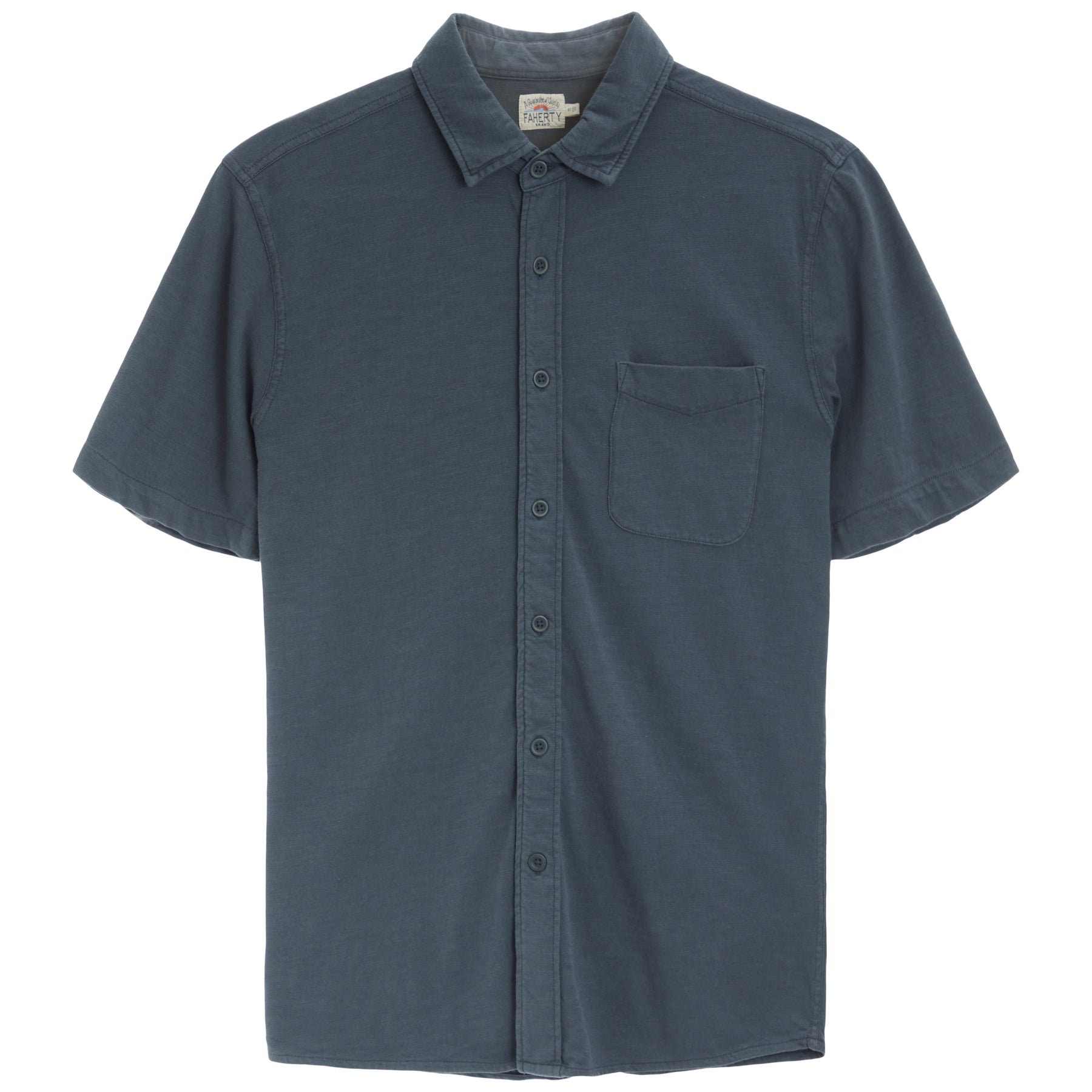 S/S Knits Single Button Front Shirt