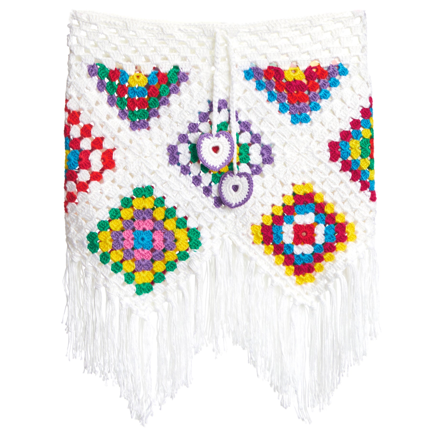 Sandia Rainbow Crochet Skirt