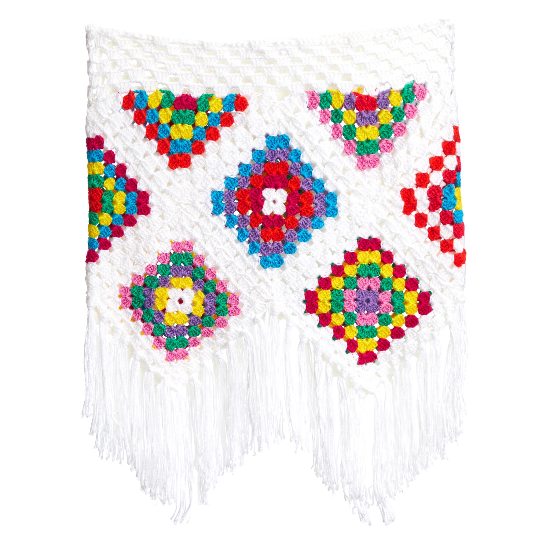 Sandia Rainbow Crochet Skirt