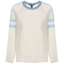Boys Silver Stripe Raglan Offwhite Sky