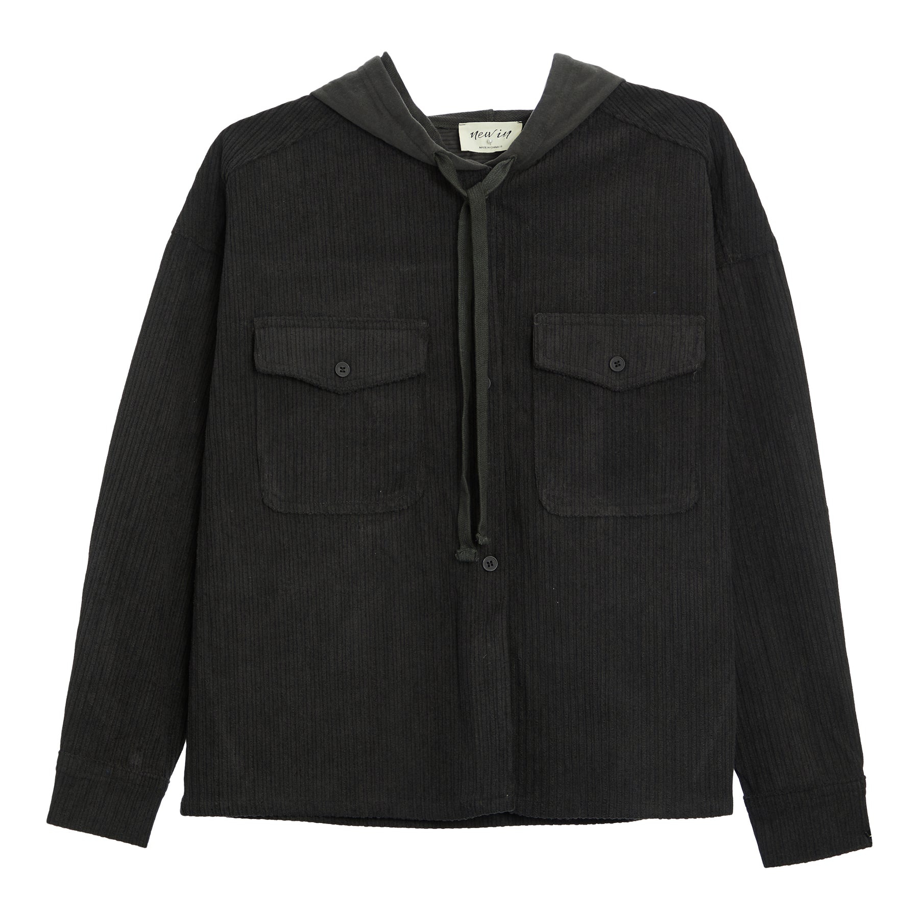 Corduroy Hooded Jacket