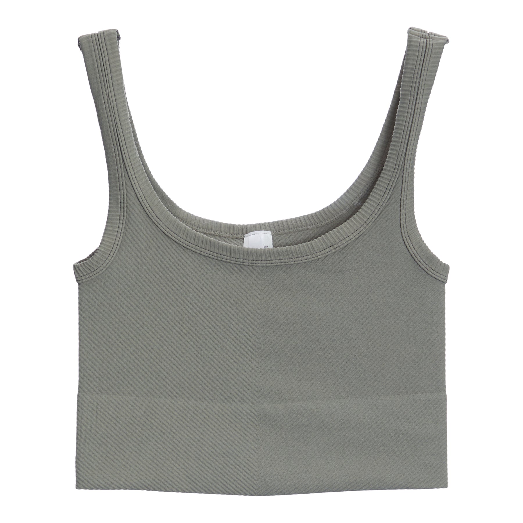 Chevron Ribbed Crop Top