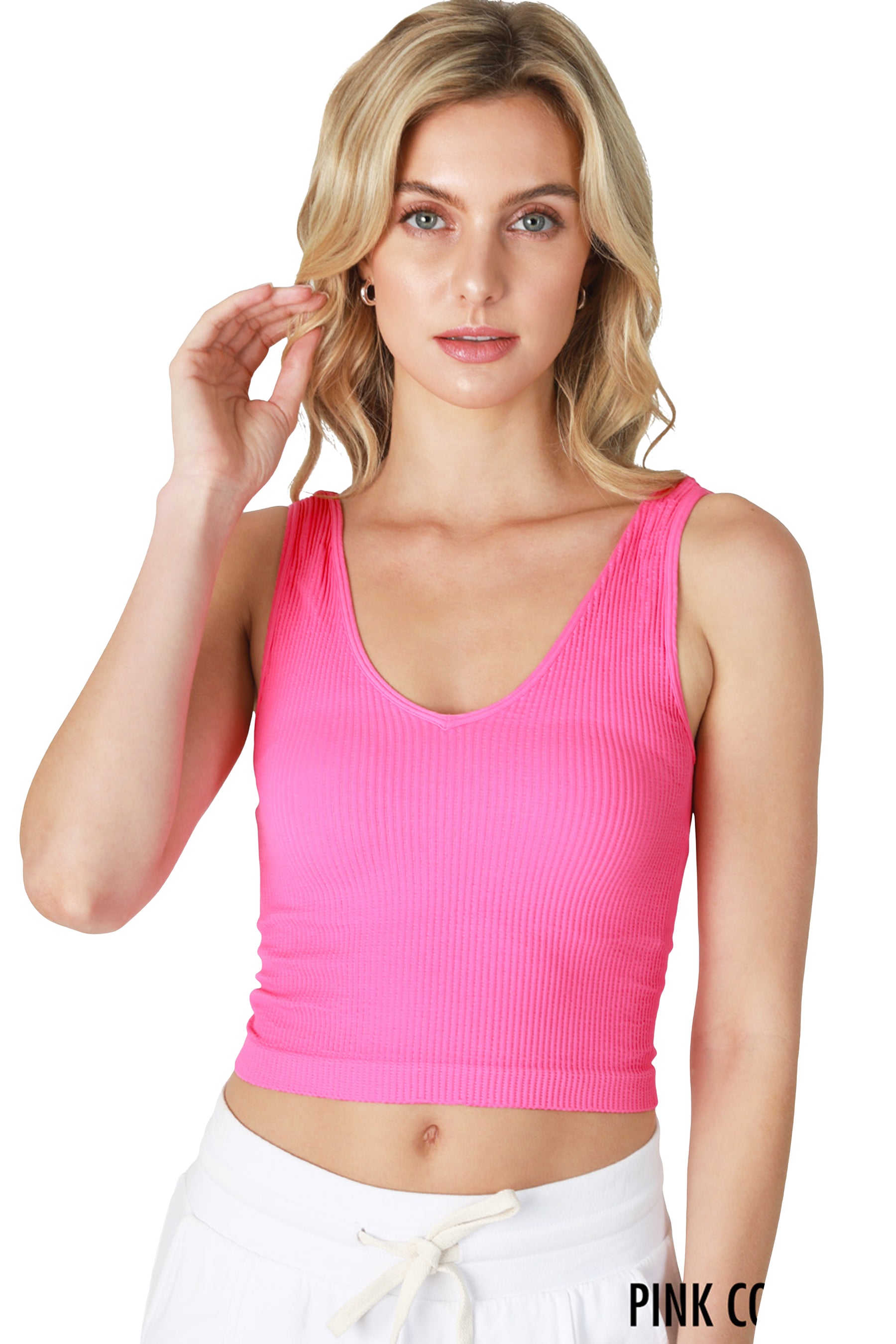 Reversible Ribbed Crop Top