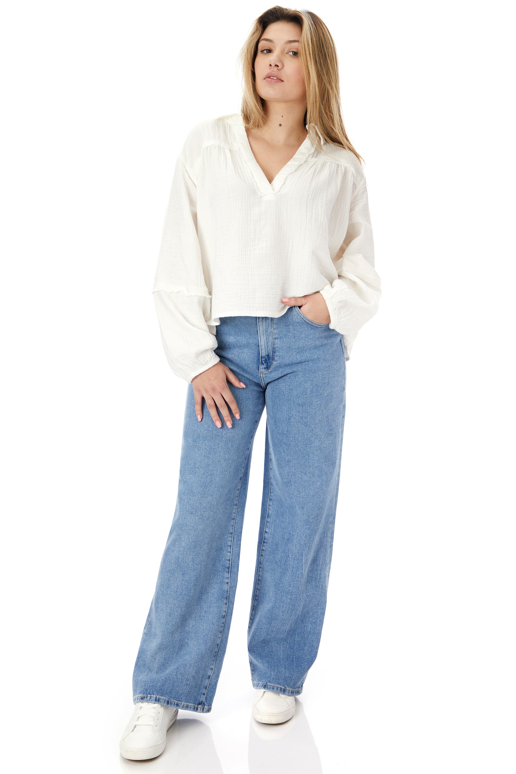 Yucca Double Cloth Top