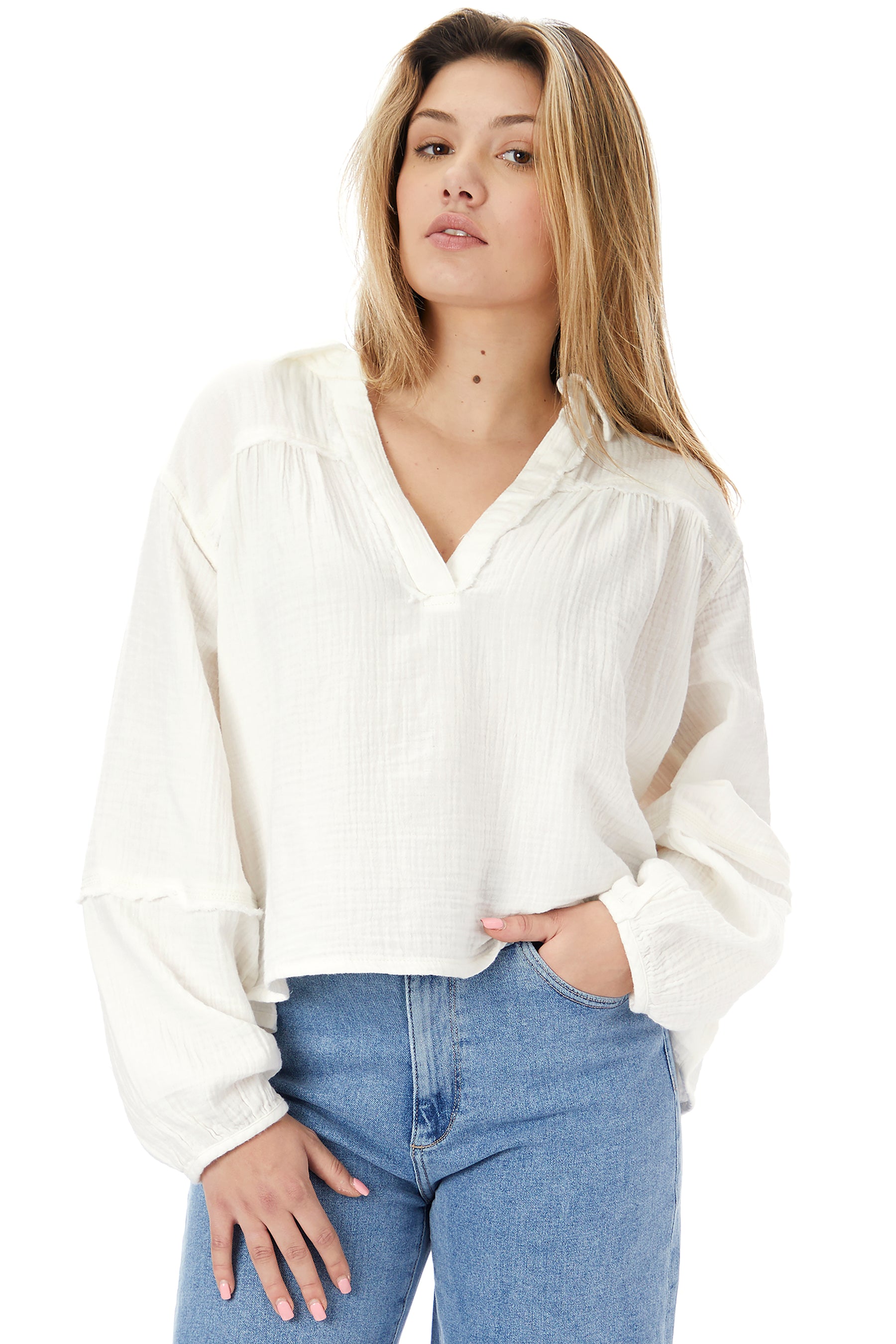 Yucca Double Cloth Top
