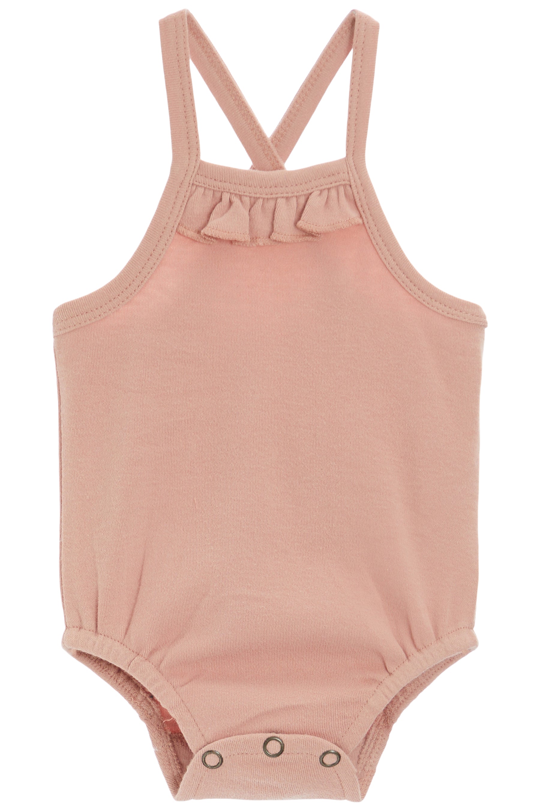 Ruffle Criss Cross Bodysuit