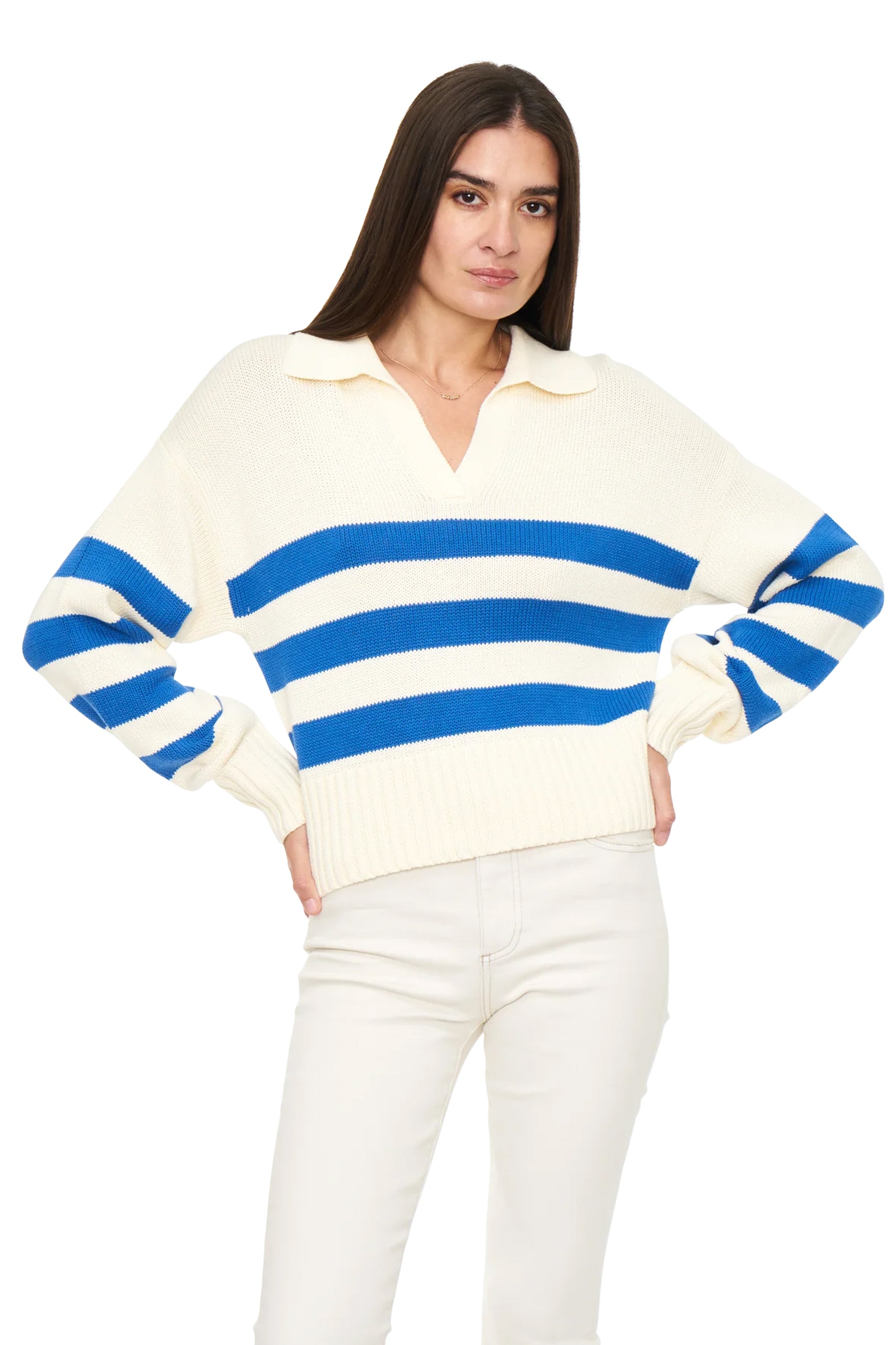 Arlo Collared Stripe Sweater