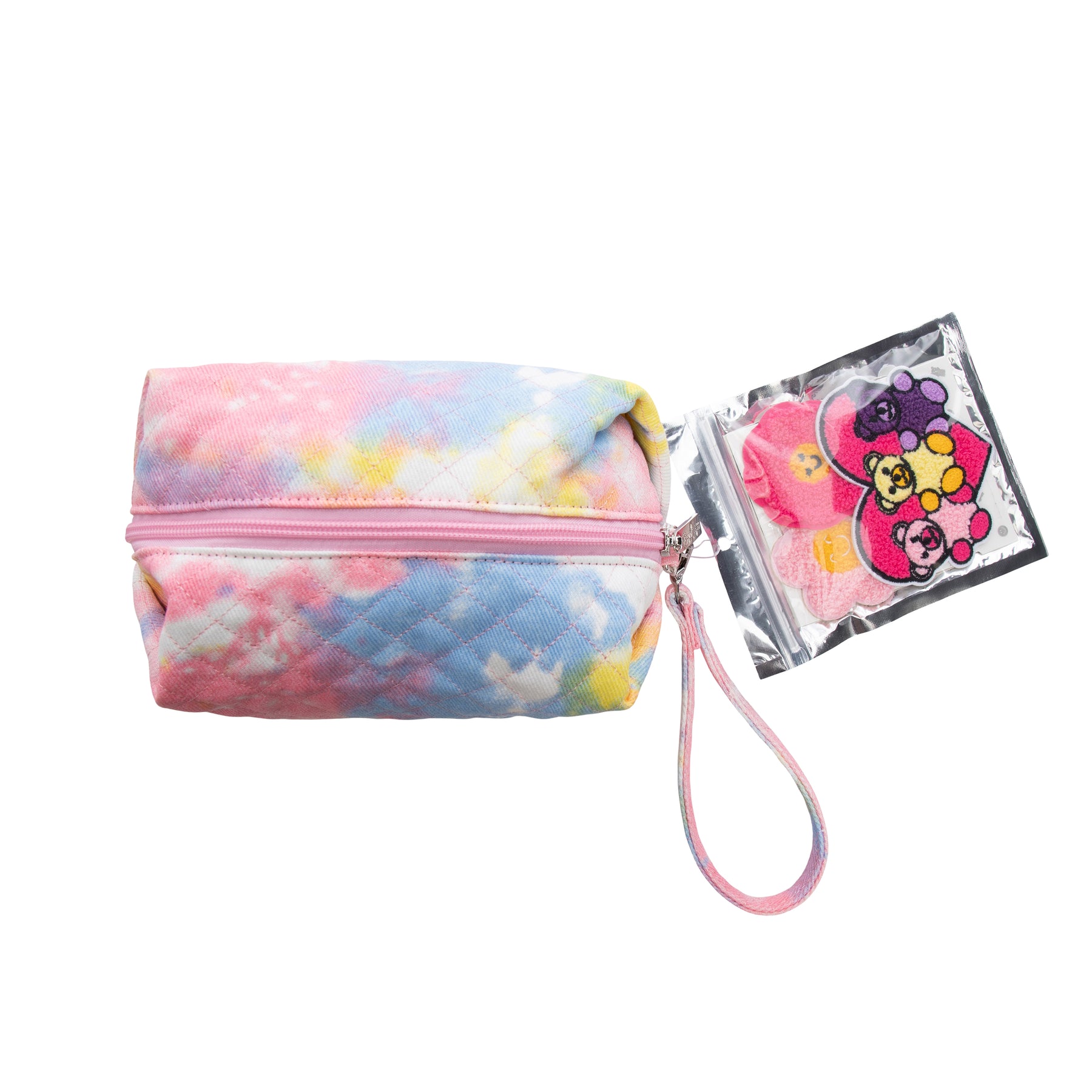 DIY Patch Tie Dye Makeup Bag