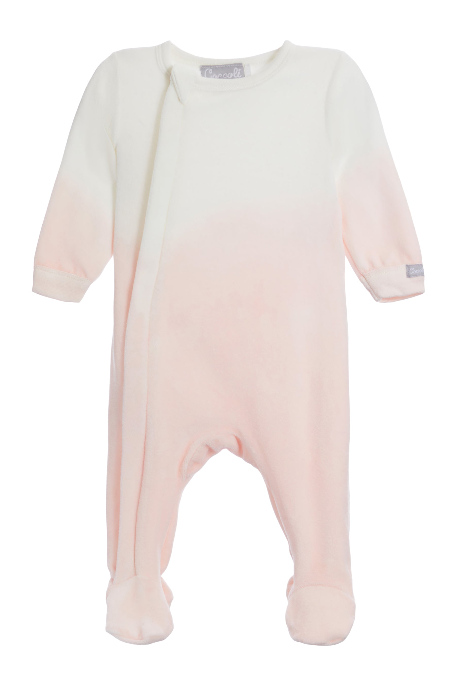 Dip Dye Velour Zip Footie