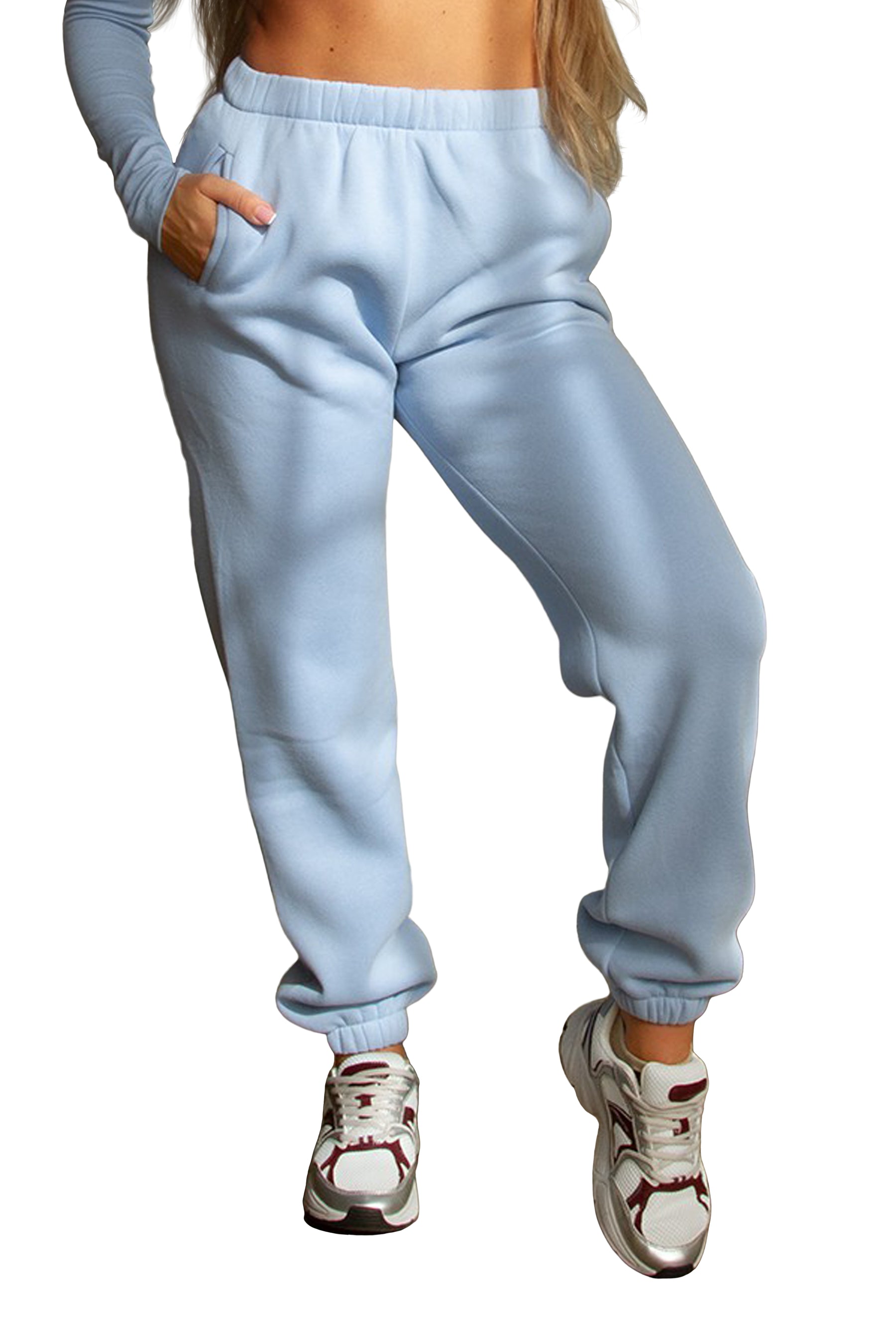 High Waist Fleece Sweatpants