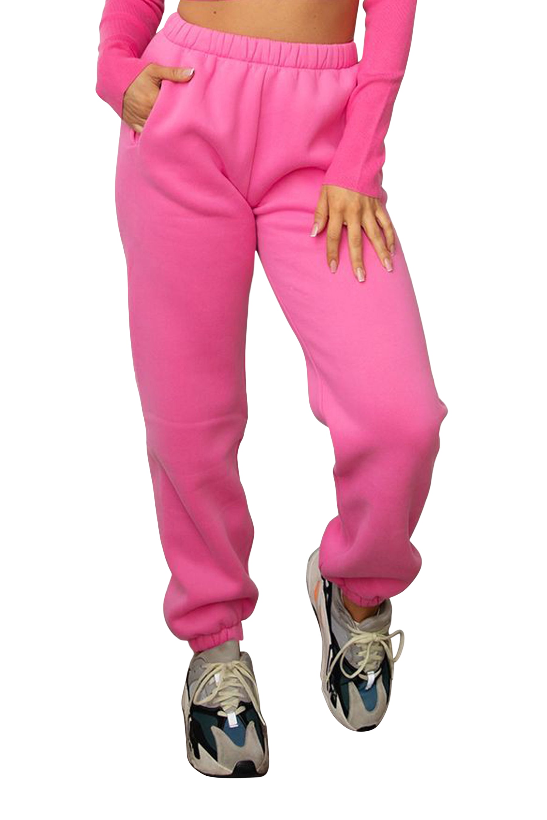 High Waist Fleece Sweatpants