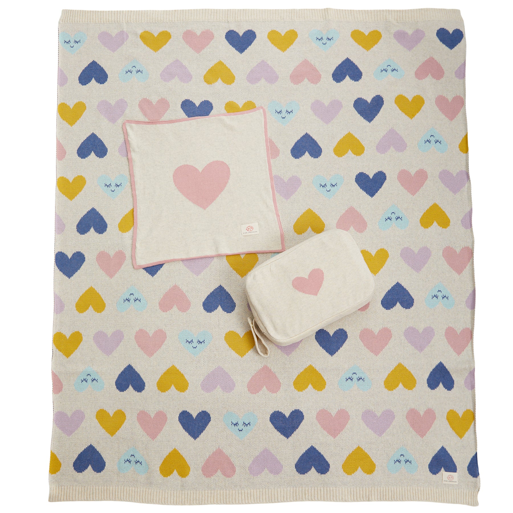 3 Pc Hearts Baby Gift Set