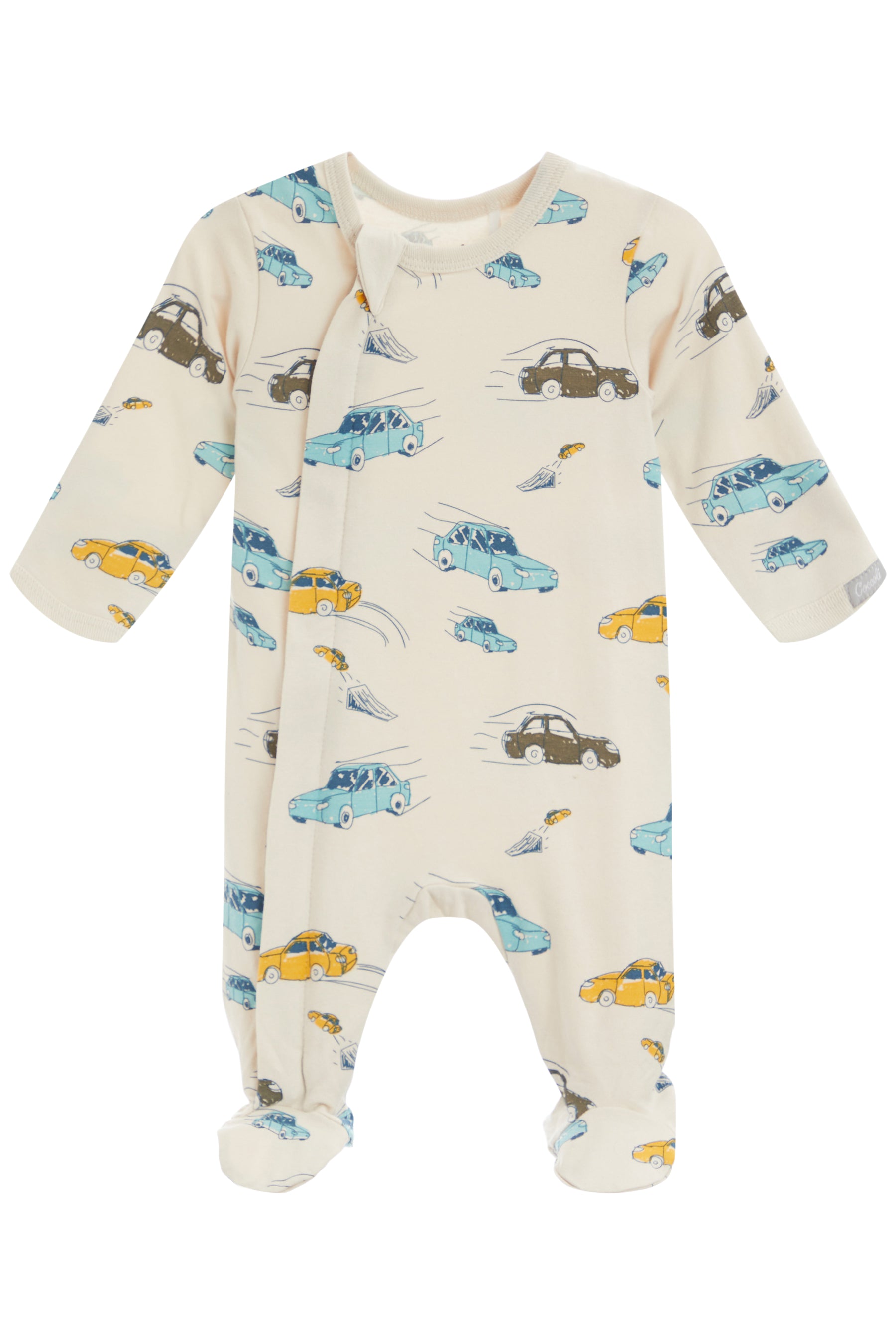 Modal Zip Footie- Cars