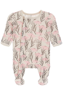 Modal Zip Footie- Floral