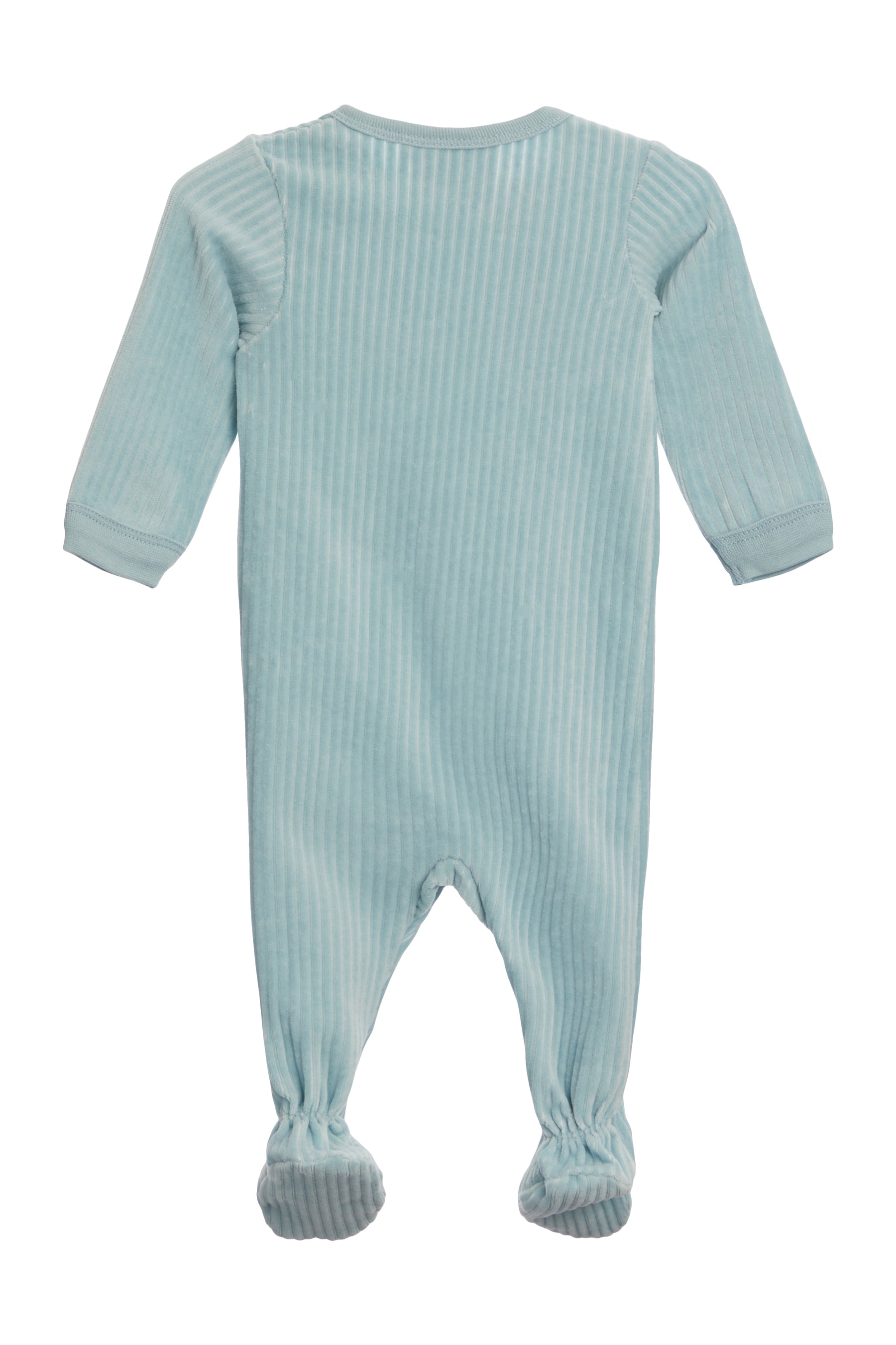 Corded Velour Zipper Footie