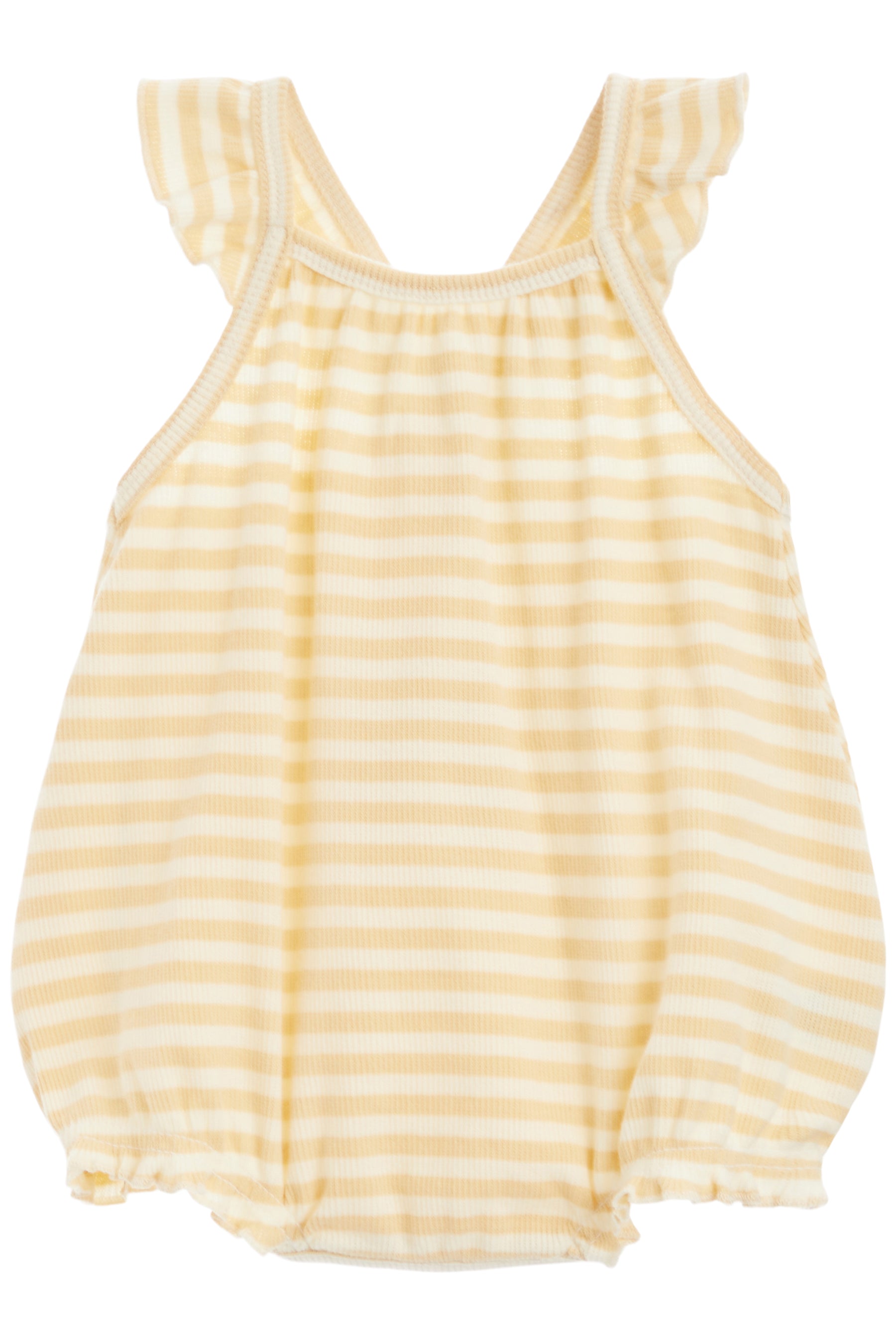 Ribbed Ruffle Romper