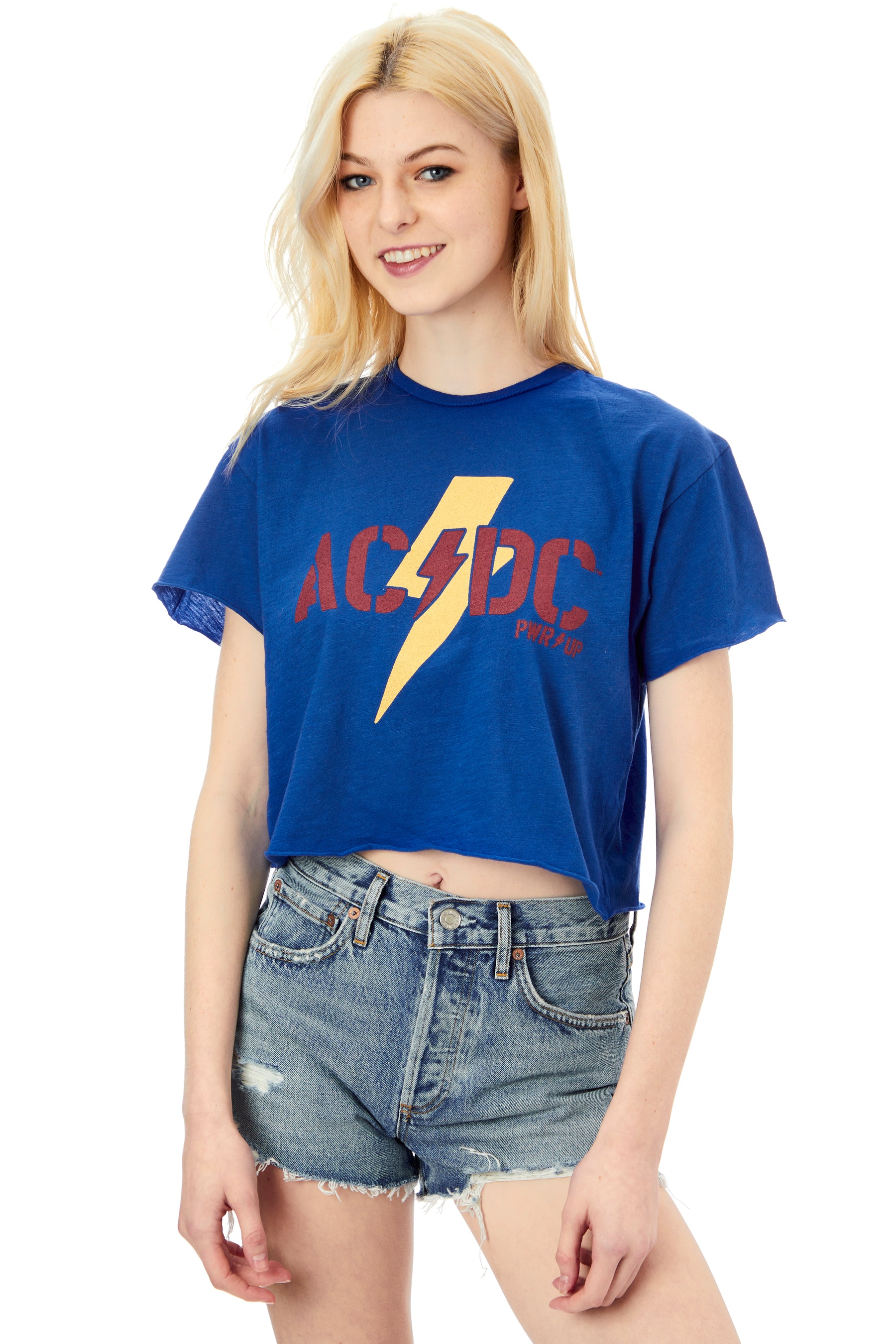 ACDC Power Up Crop Tee