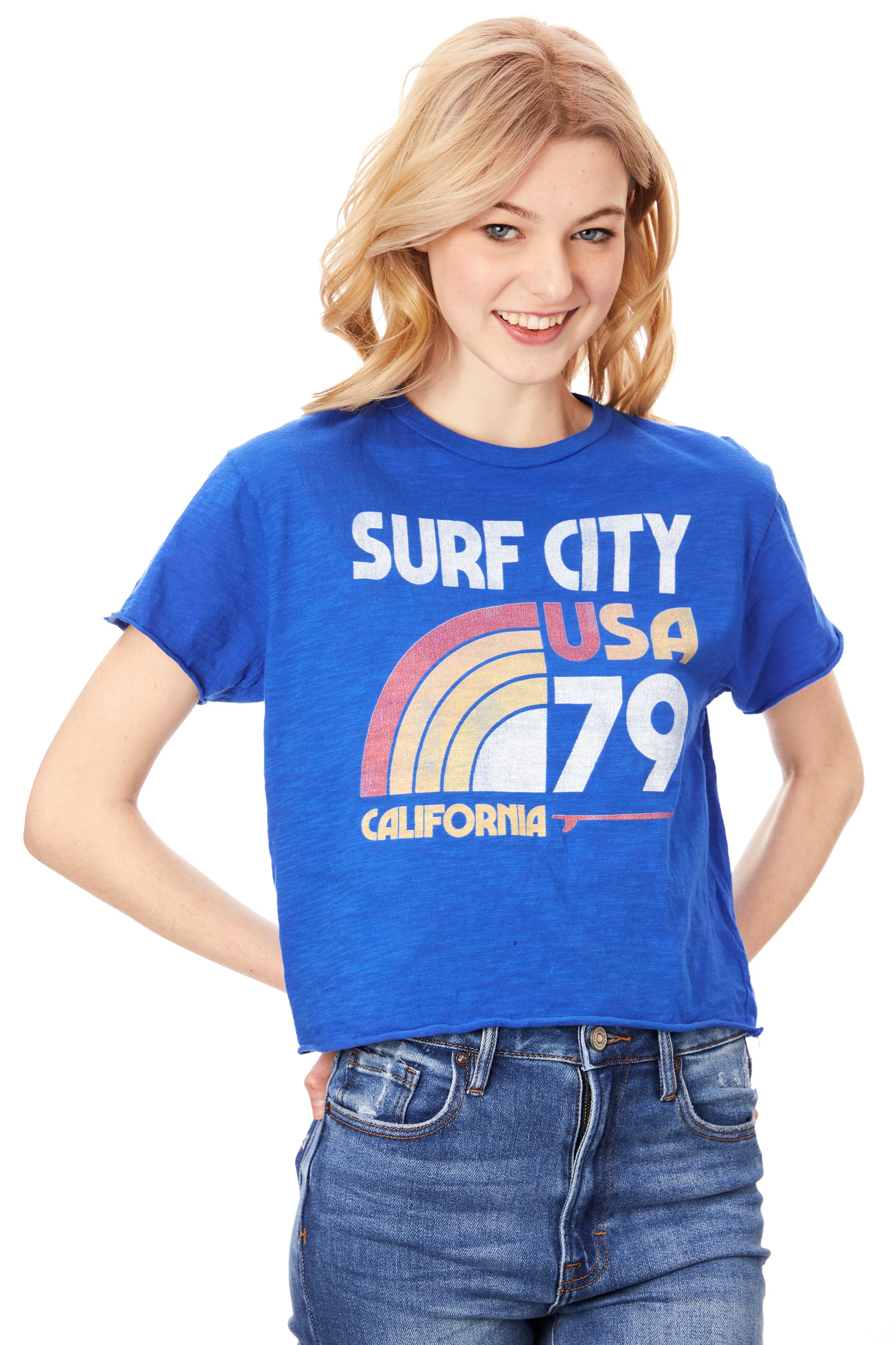 Surf City Crop Tee
