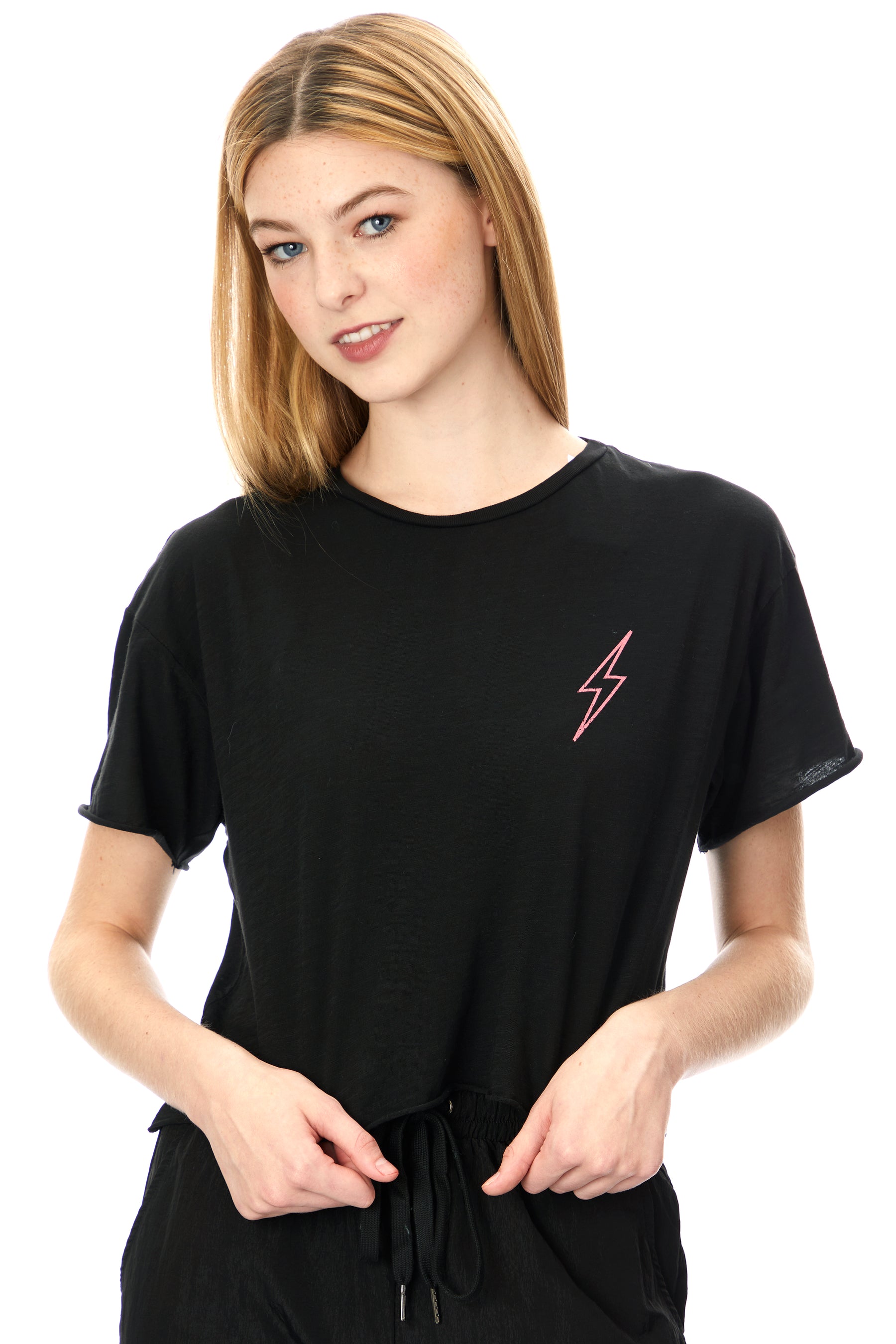 Bolt Crop Tee