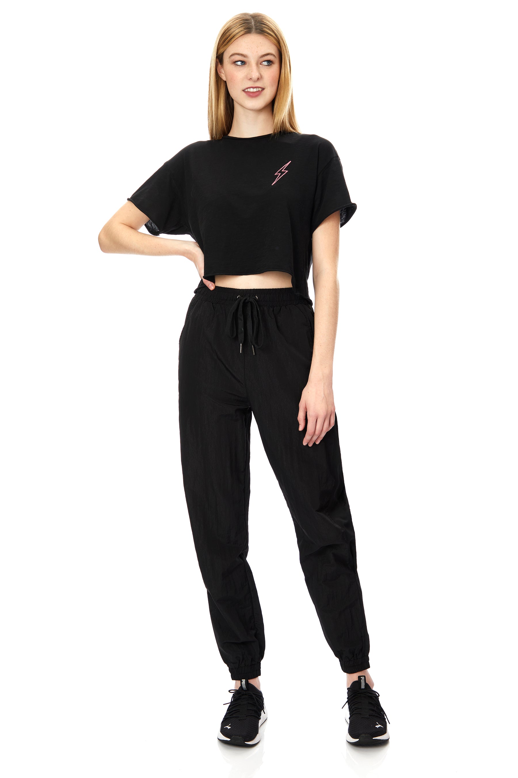 Bolt Crop Tee
