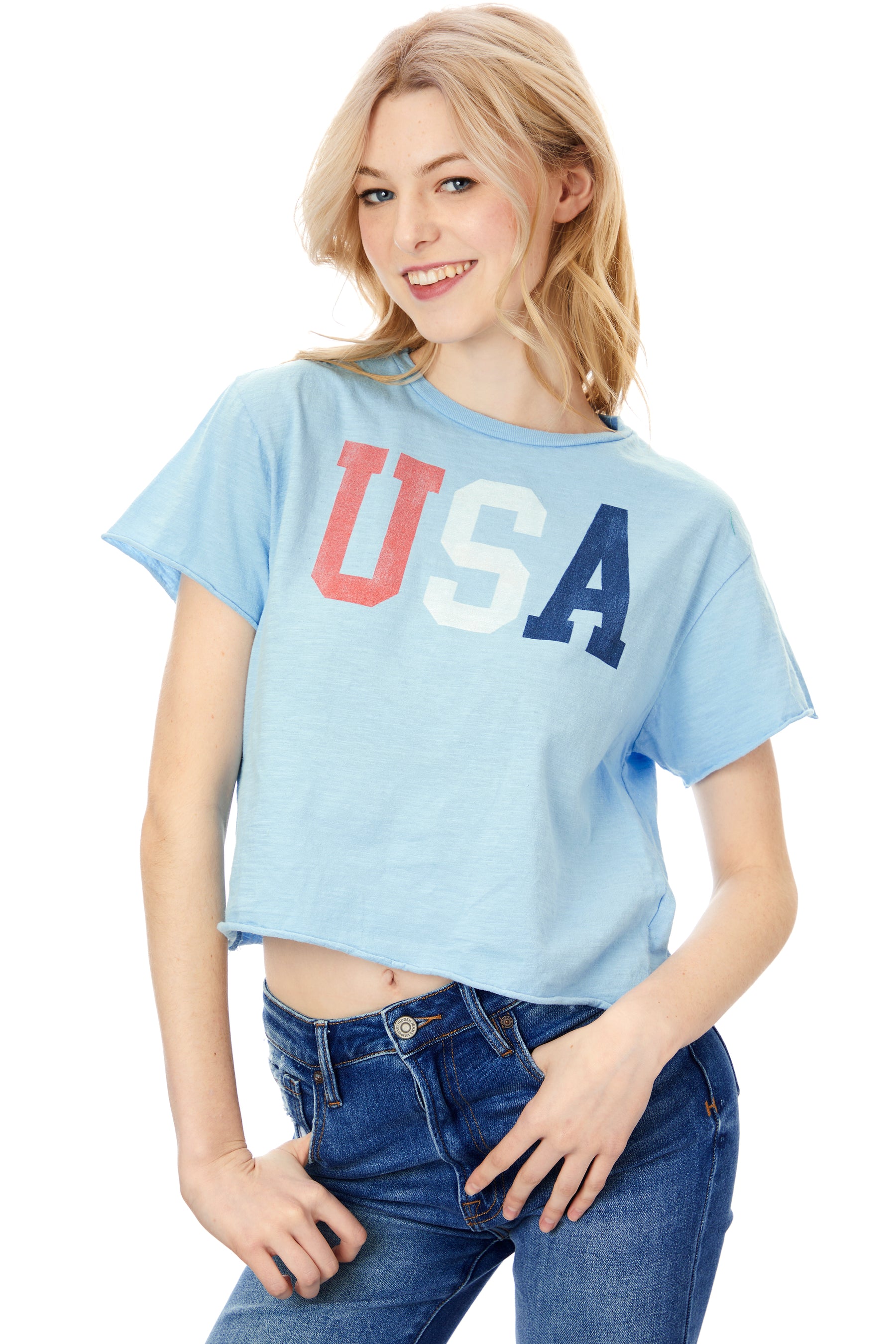 USA Crop Tee