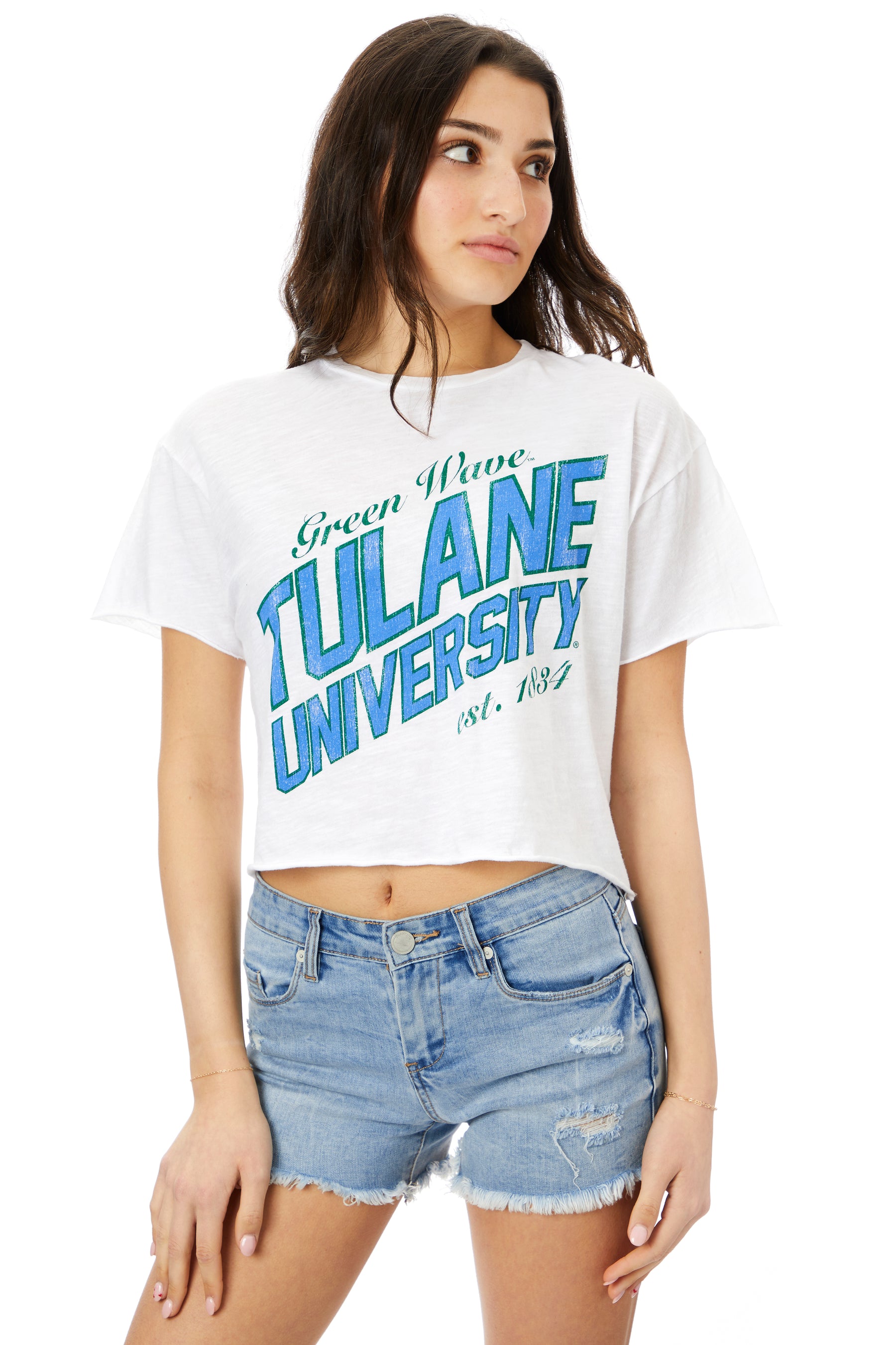Tulane Crop Tee