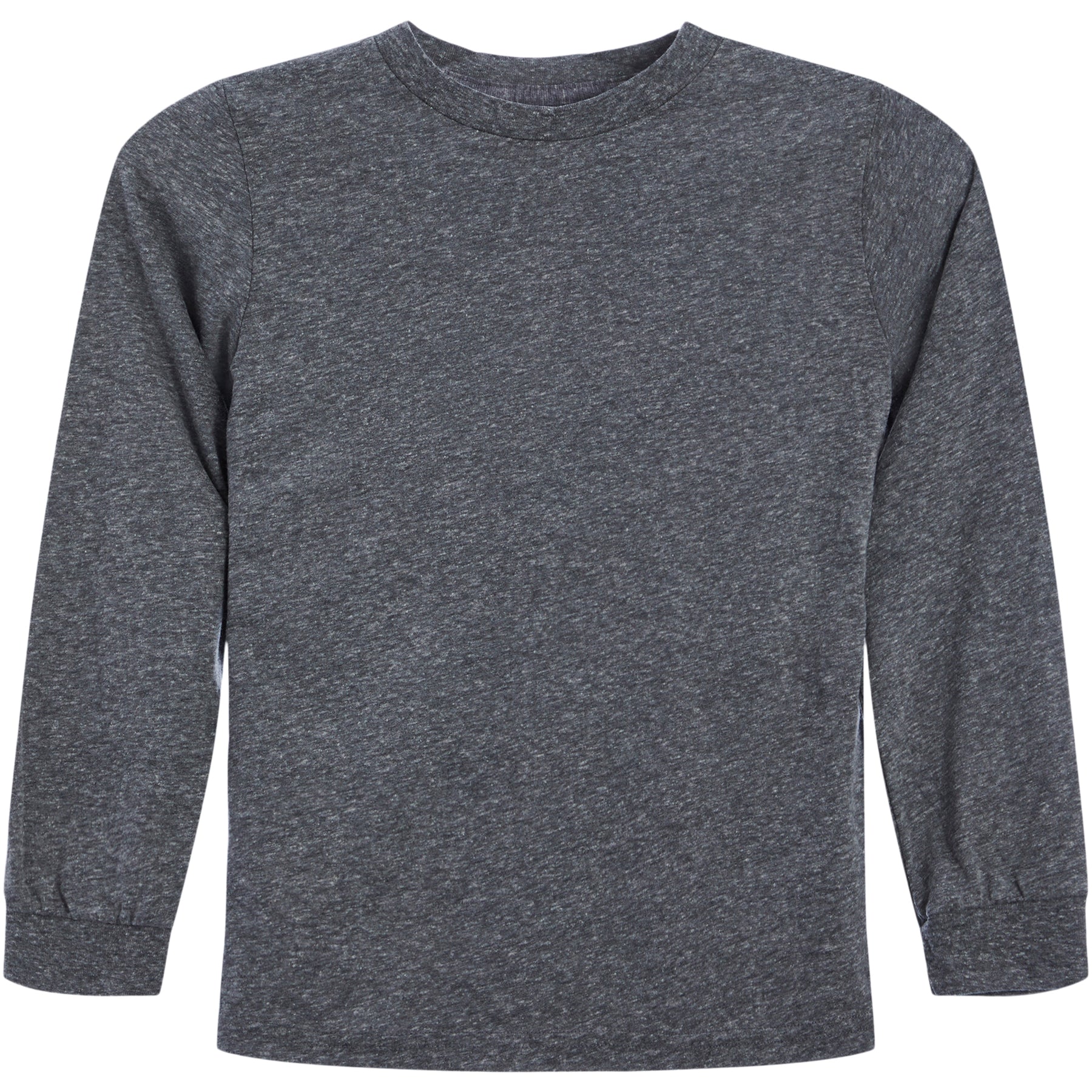 Long Sleeve Blank Streaky Grey