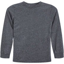 Long Sleeve Blank Streaky Grey