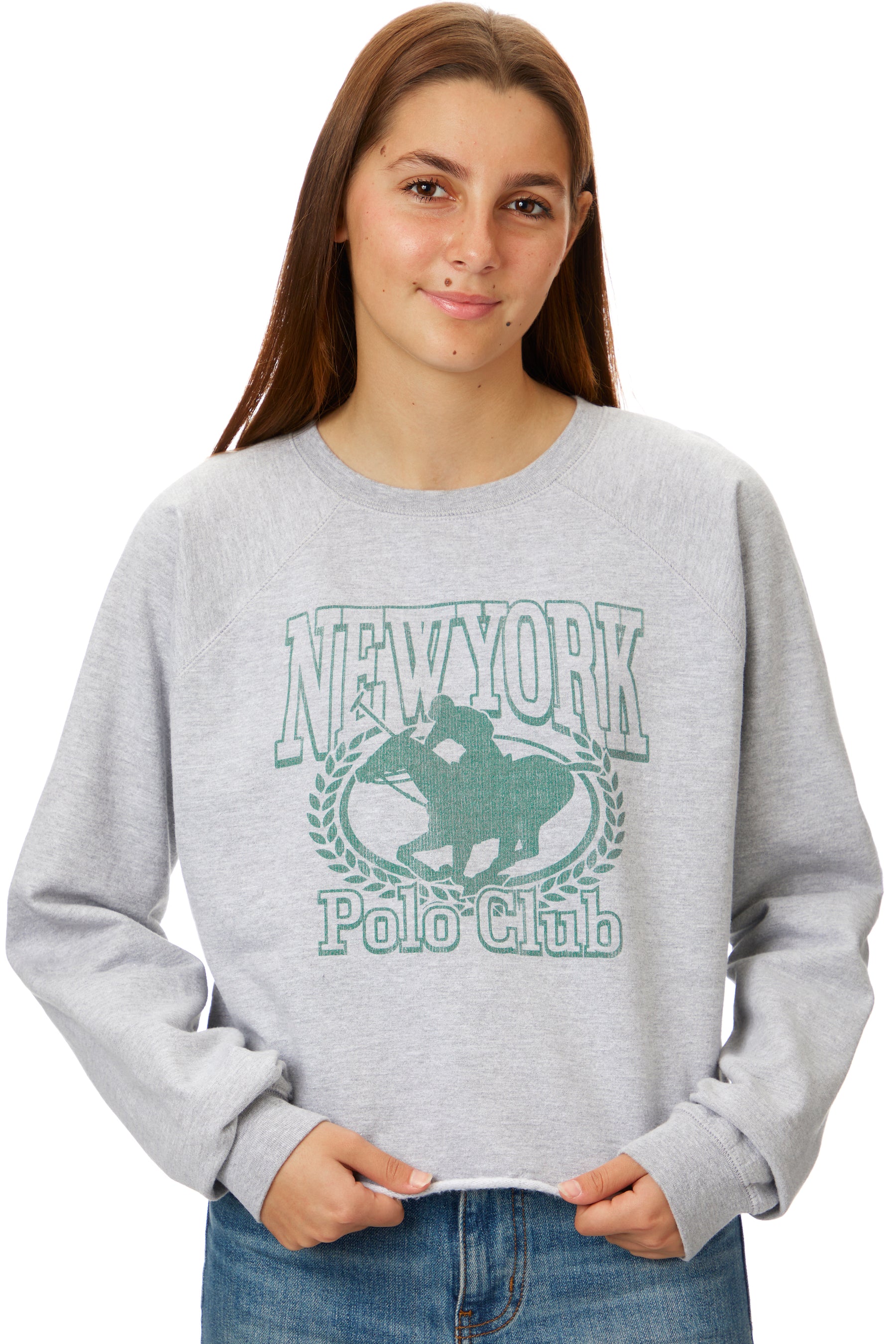 NY Polo Club Crop Pullover