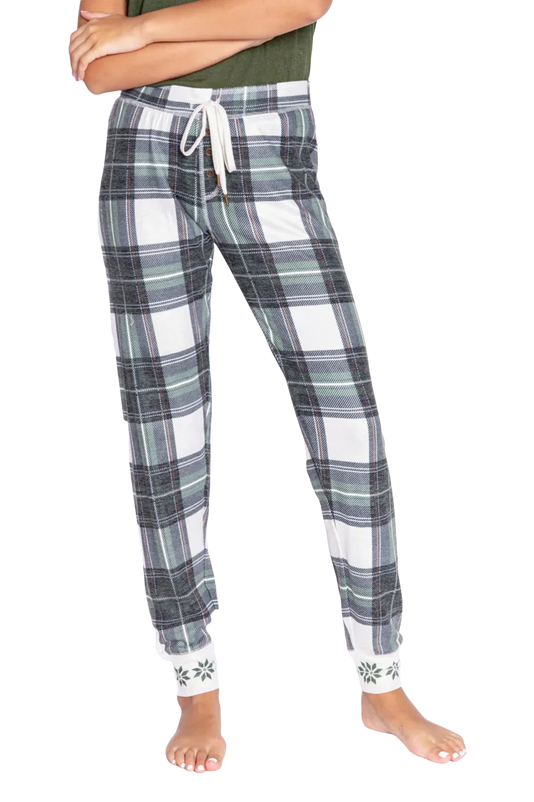 Pine Woods Plaid Jogger