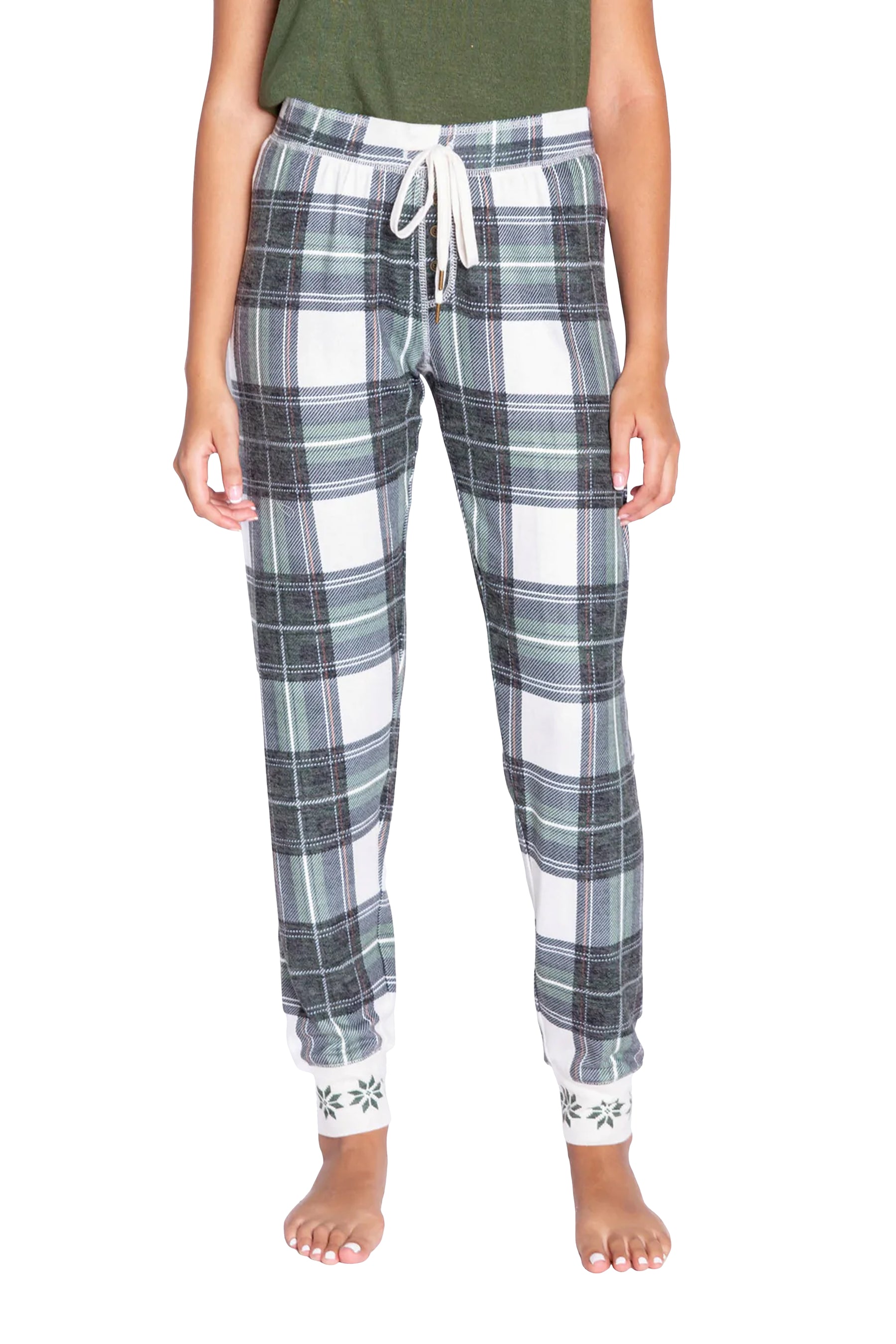 Pine Woods Plaid Jogger