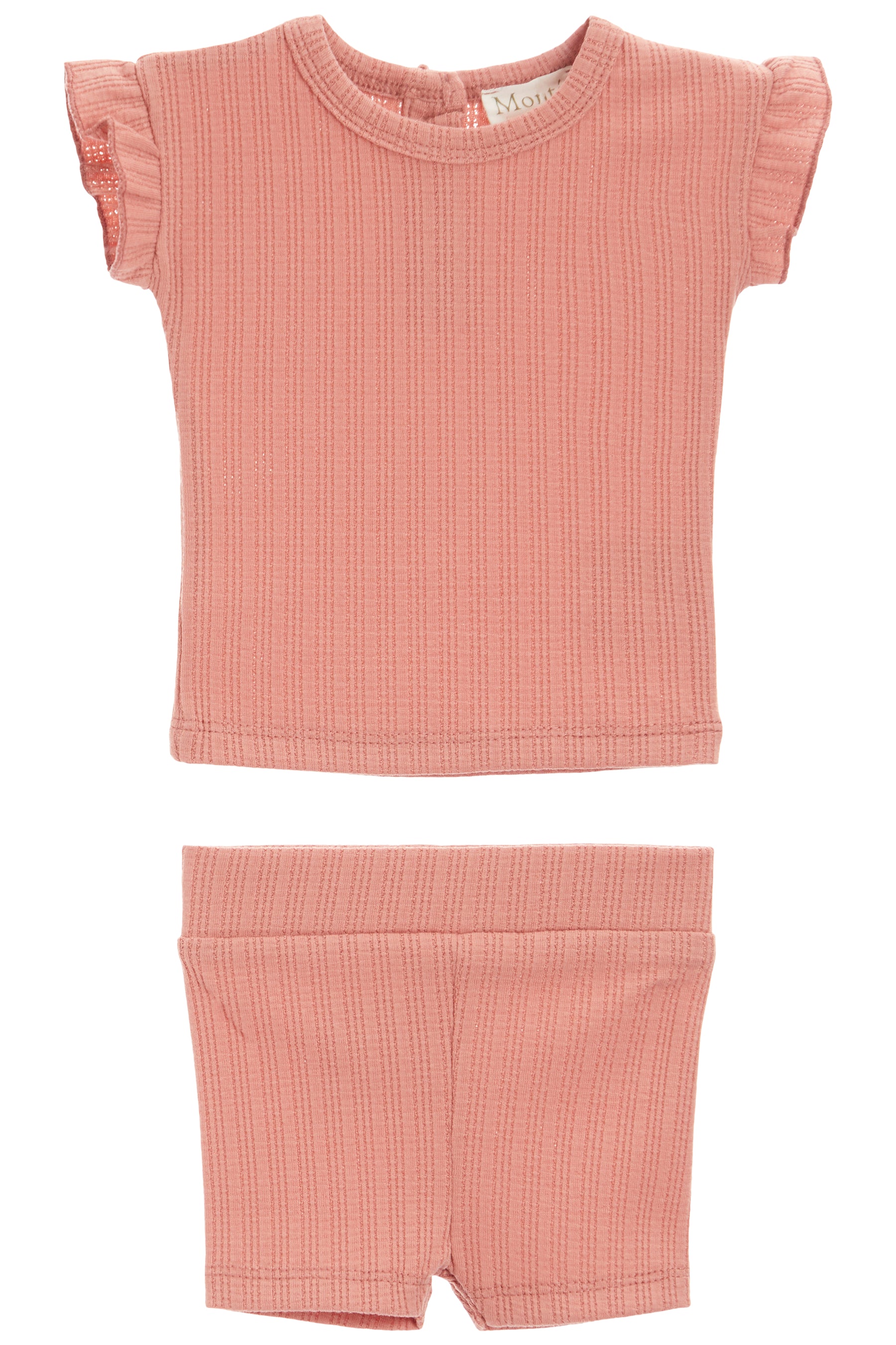 Ruffle Ladder Stripe Short Set