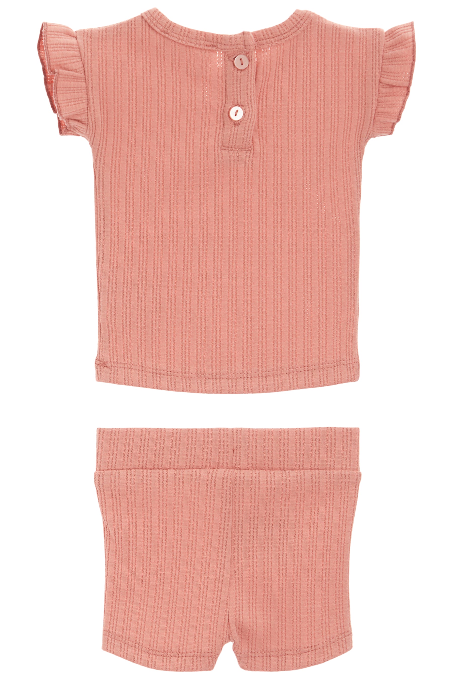 Ruffle Ladder Stripe Short Set