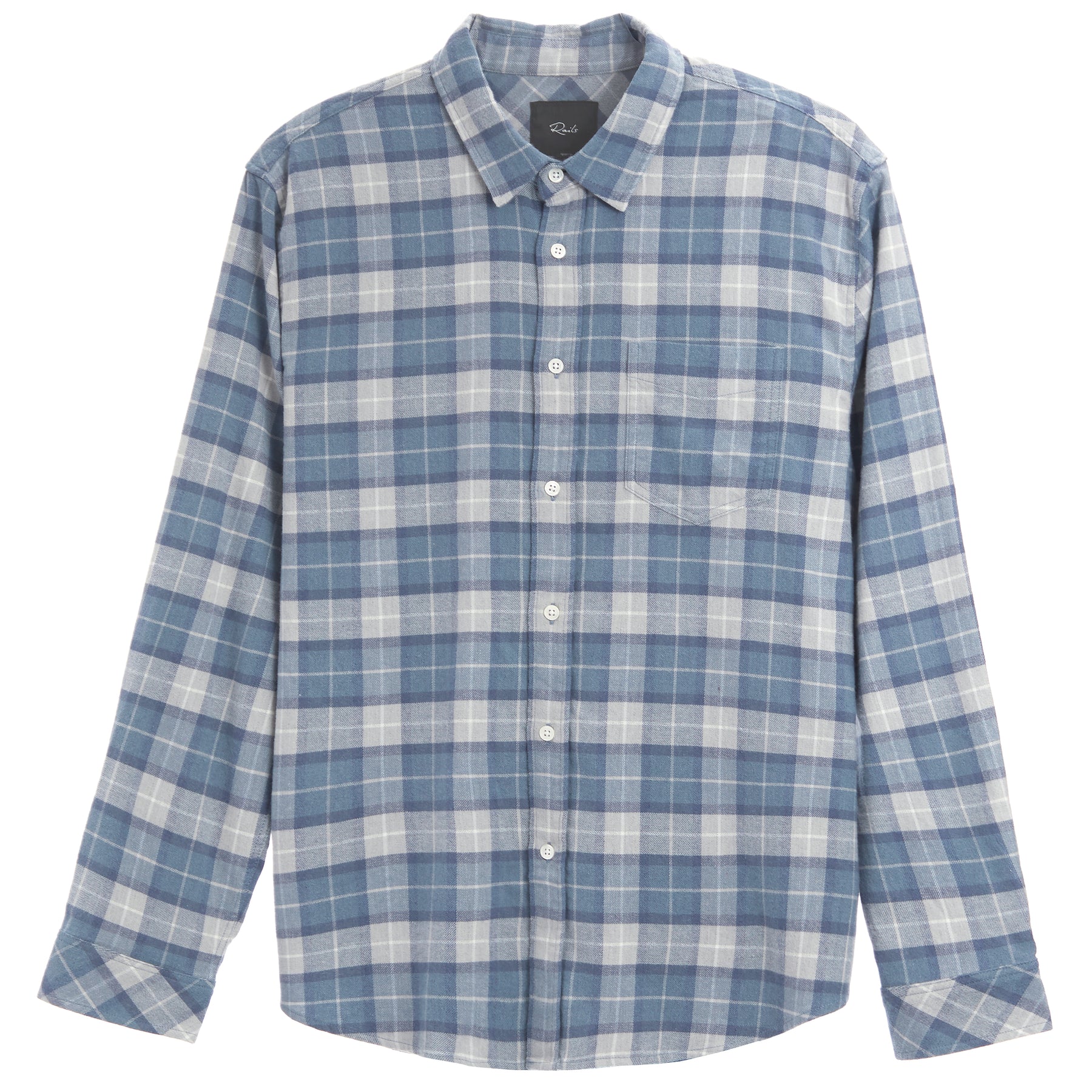 Sussex Brushed Cotton Twill Flannel Shirt Stone Tear