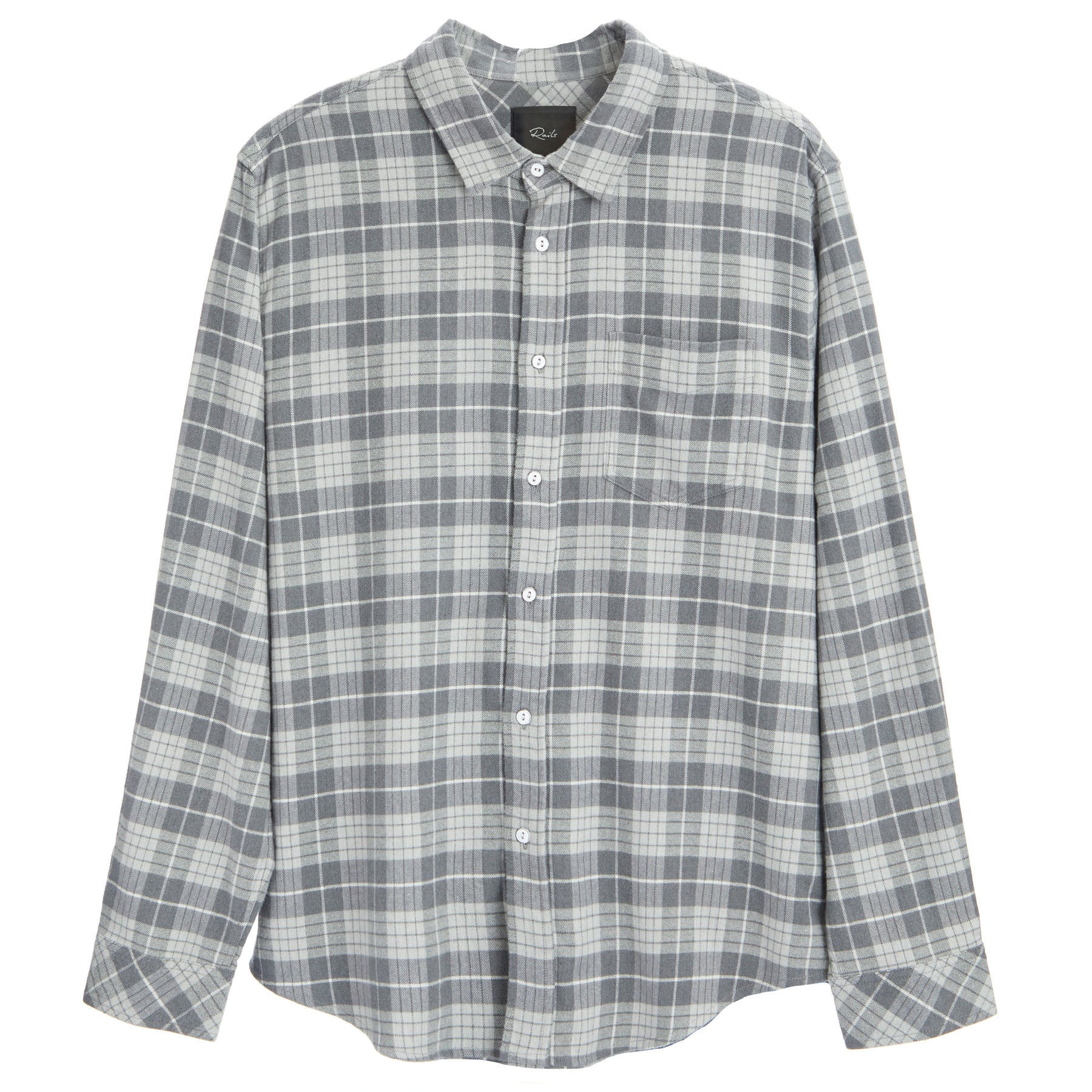 Sussex Brushed Cotton Twill Shirt Alloy Slate