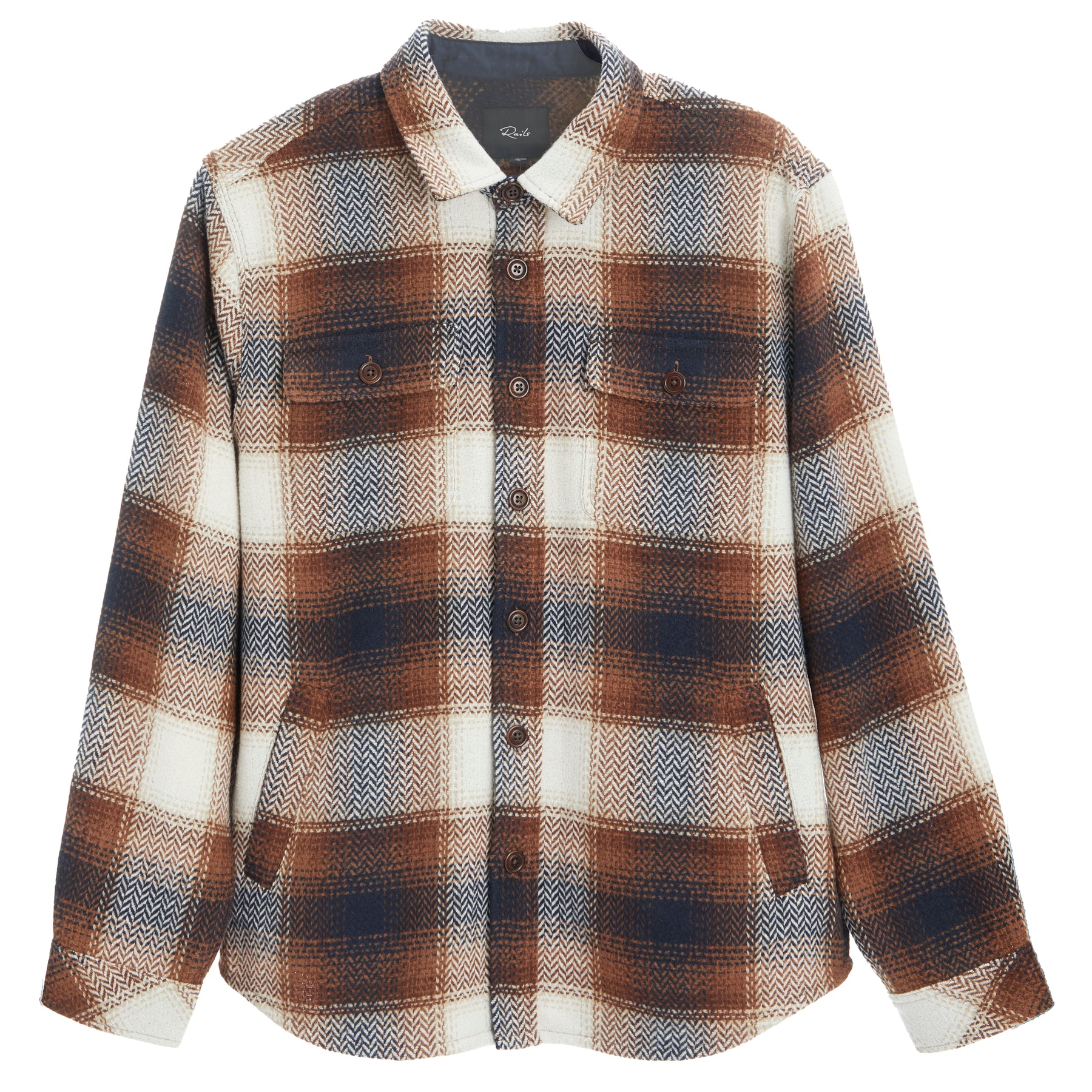 Berkshire Wool Blend Shacket Cinchilla Navy