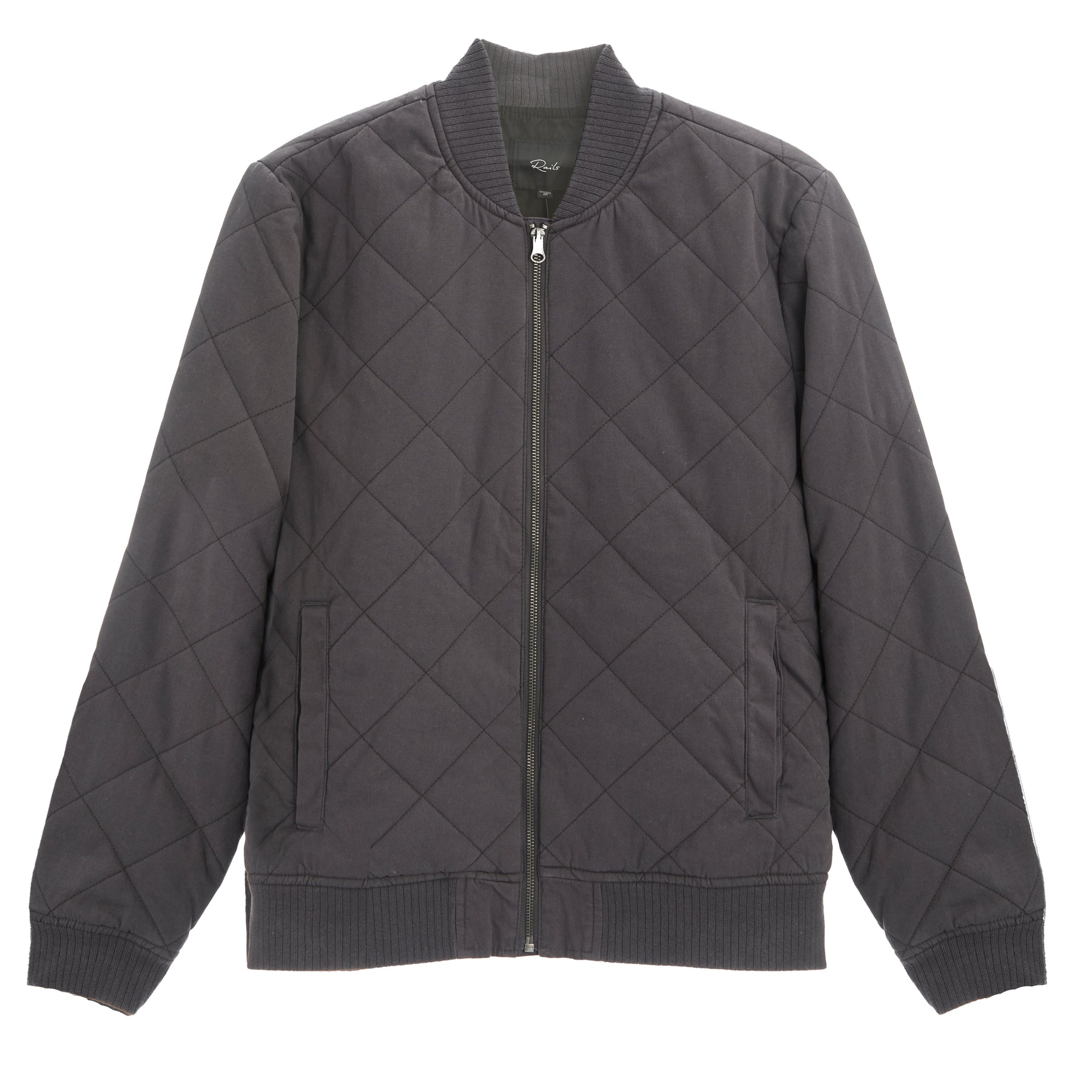 Quilted Textured Bomber Jacket