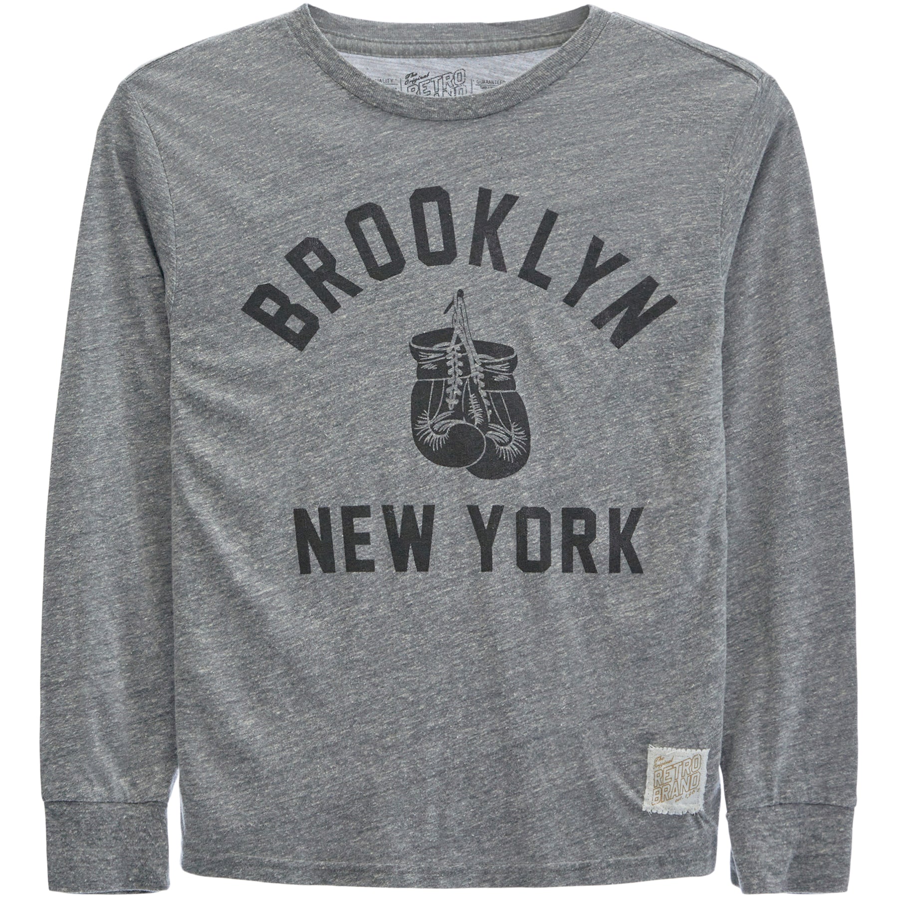 Brooklyn NYC Boxing Long Sleeve Streaky Grey