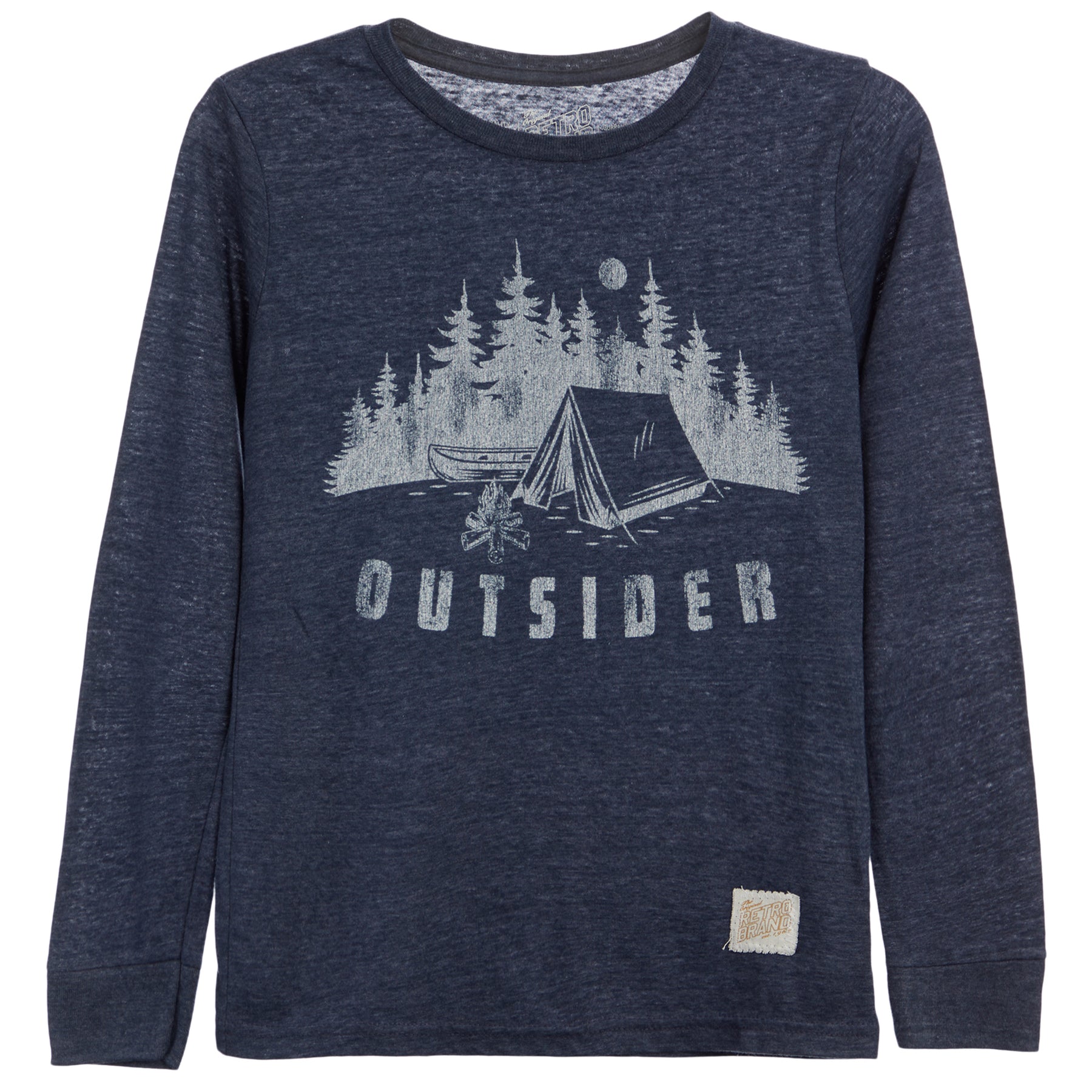 Outsider Tee Long Sleeve Streaky Navy