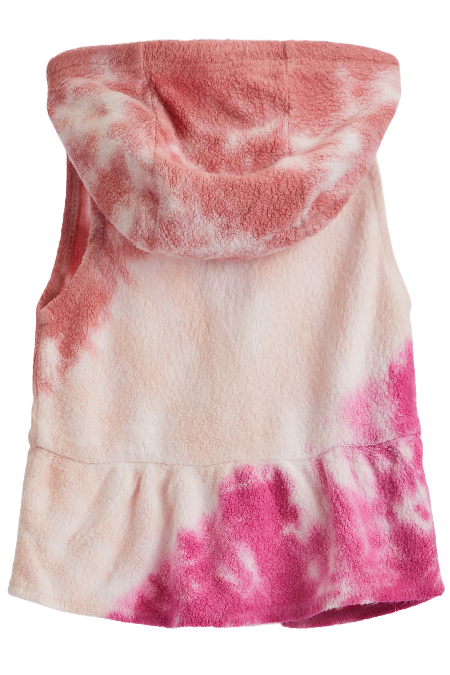 Tie Dye Sherpa Hooded Vest