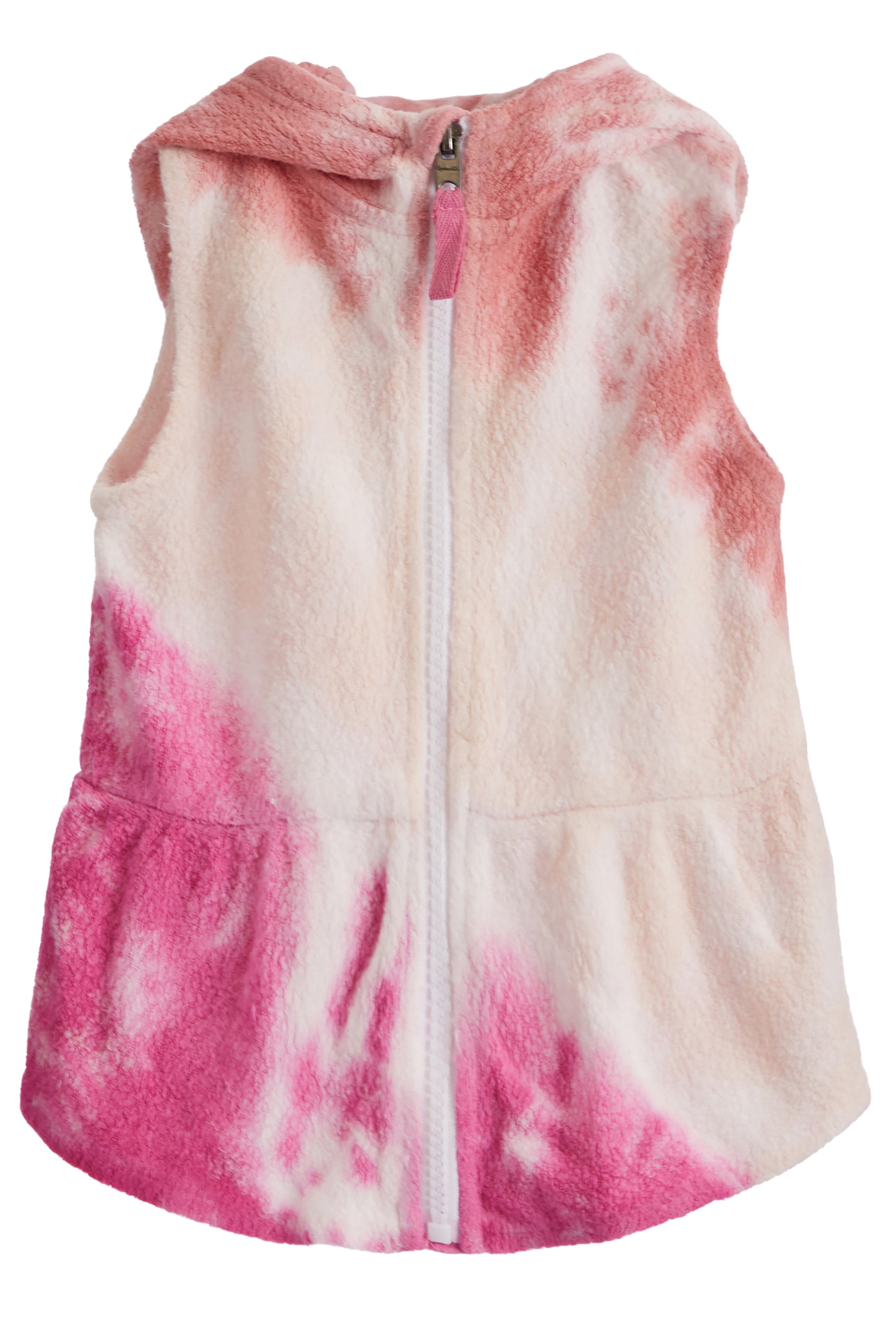 Tie Dye Sherpa Hooded Vest