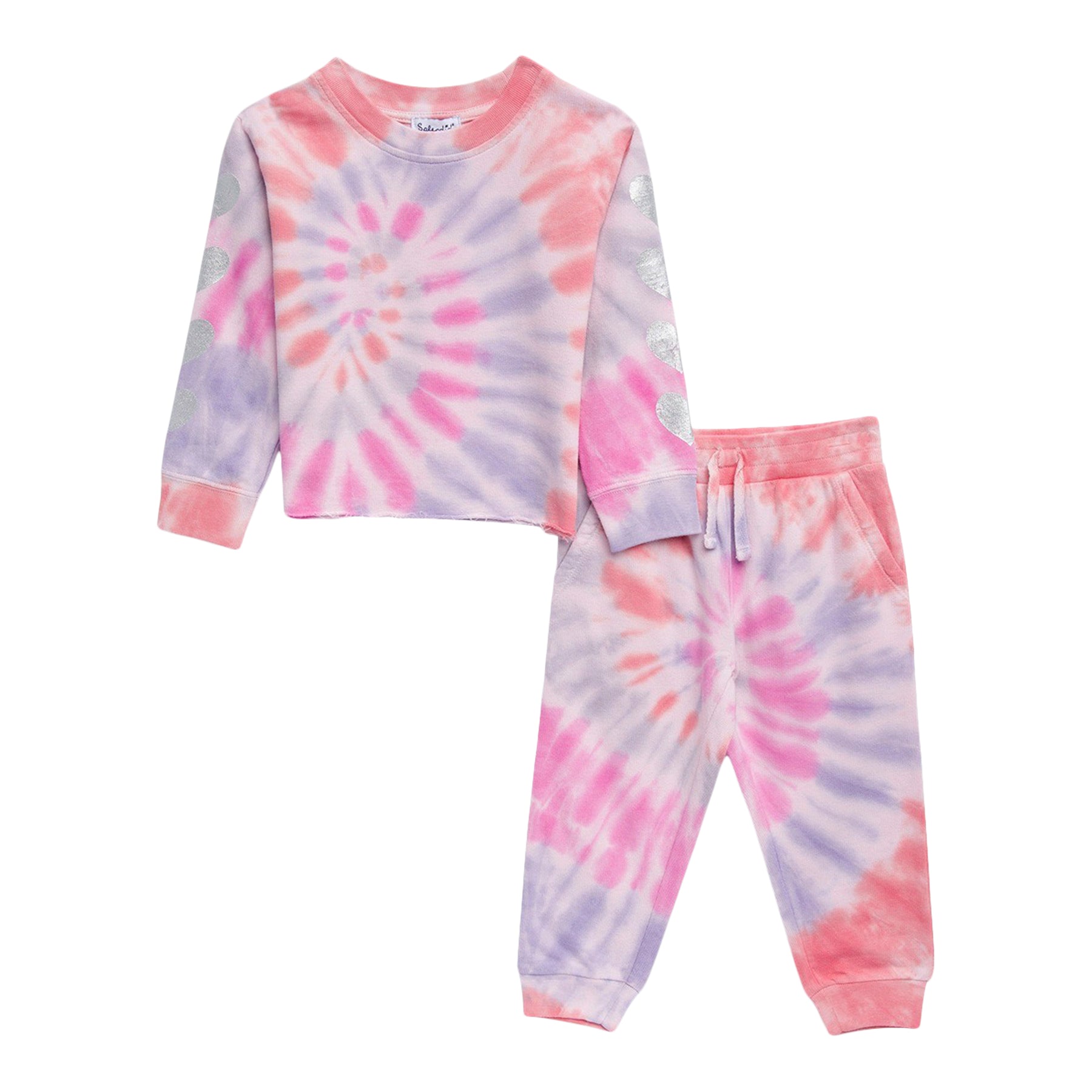 Rainbow Foil Sweatshirt Set