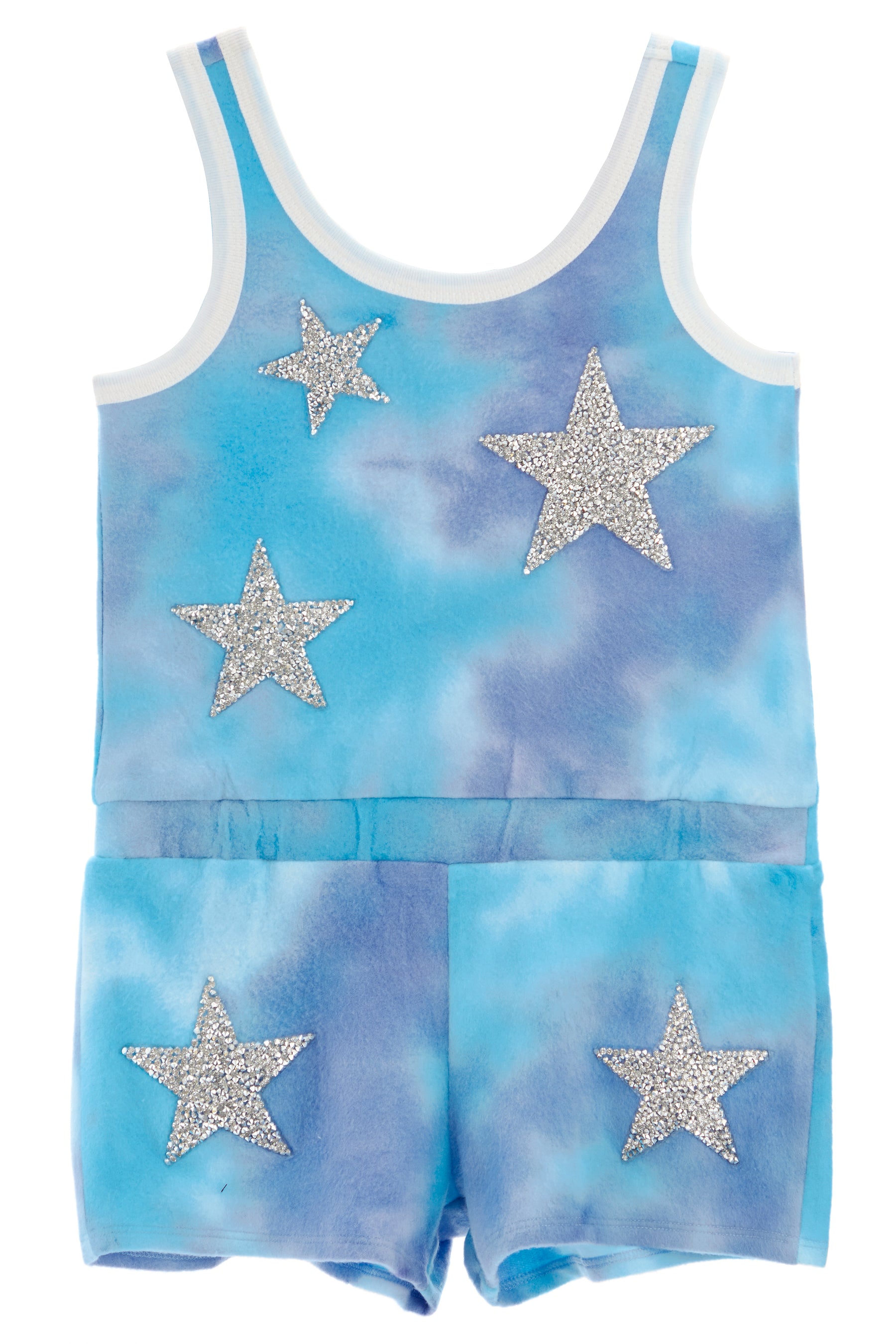 Tie Dye Romper with Stars