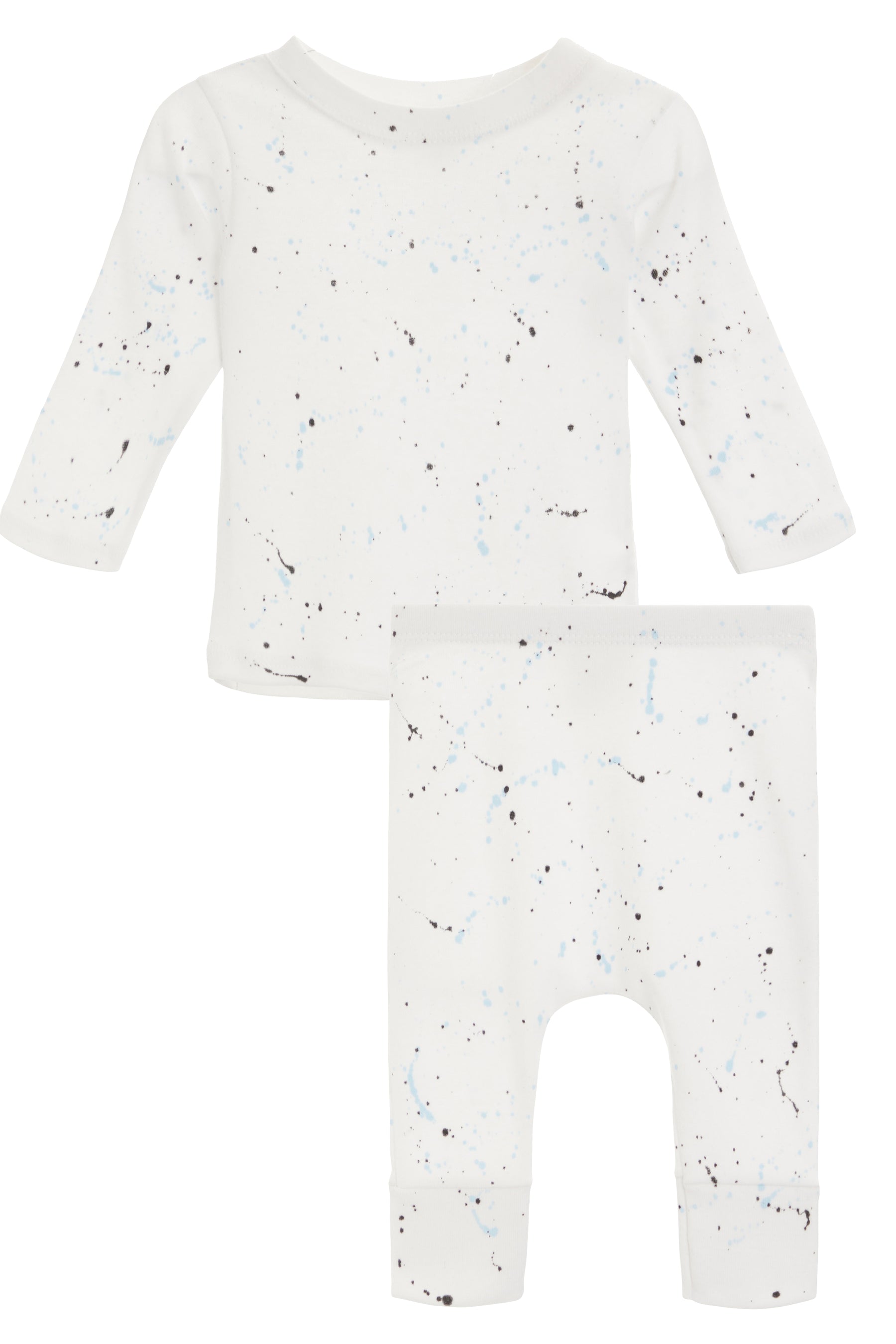 Harem Set- Blue/Black Splatter