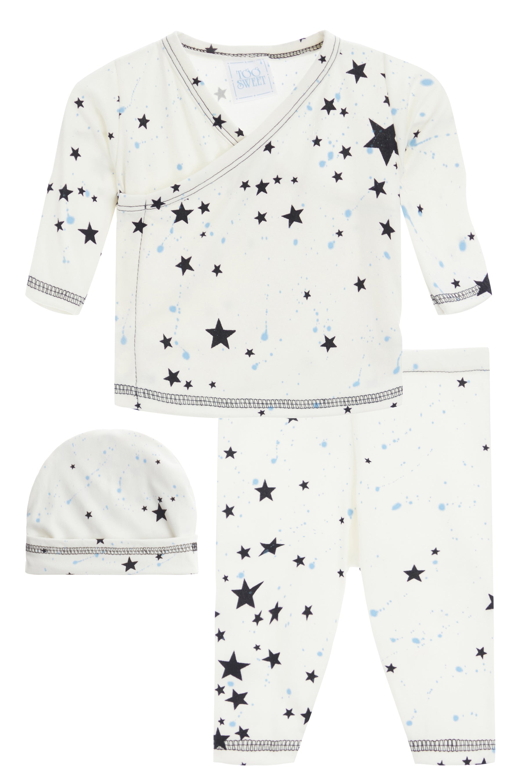 Star Splatter Kimono Set