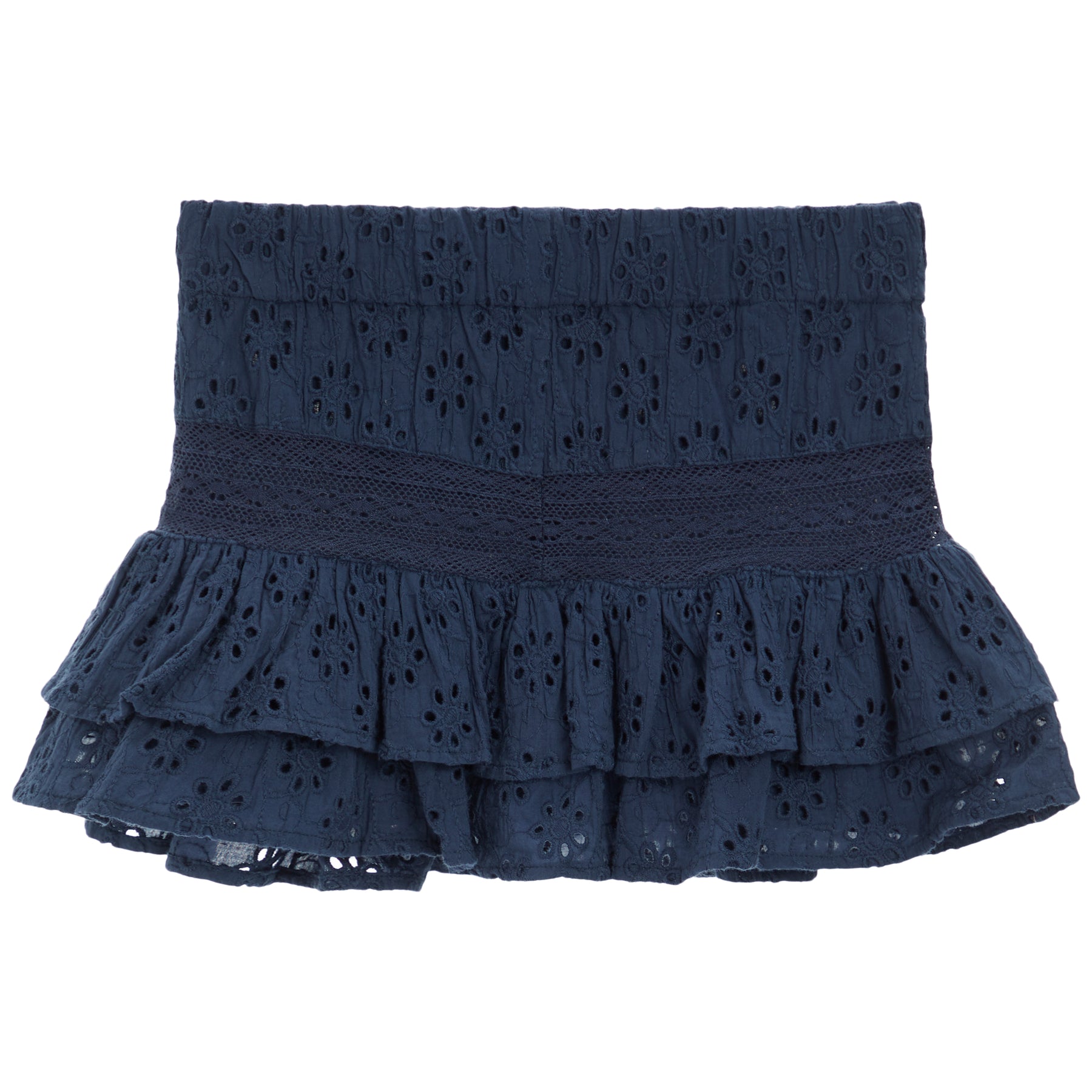 Eyelet Ruffle Skort